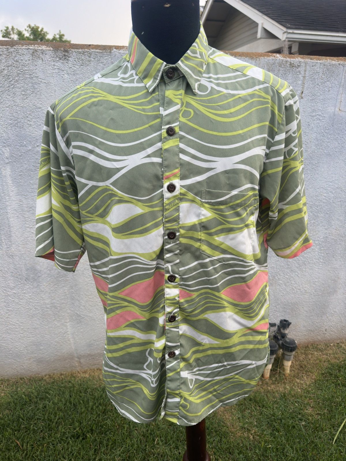 Other PreOwned Manuhealii Made In Hawaii Green Full Button Men's L Size US L / EU 52-54 / 3 - 1 Thumbnail
