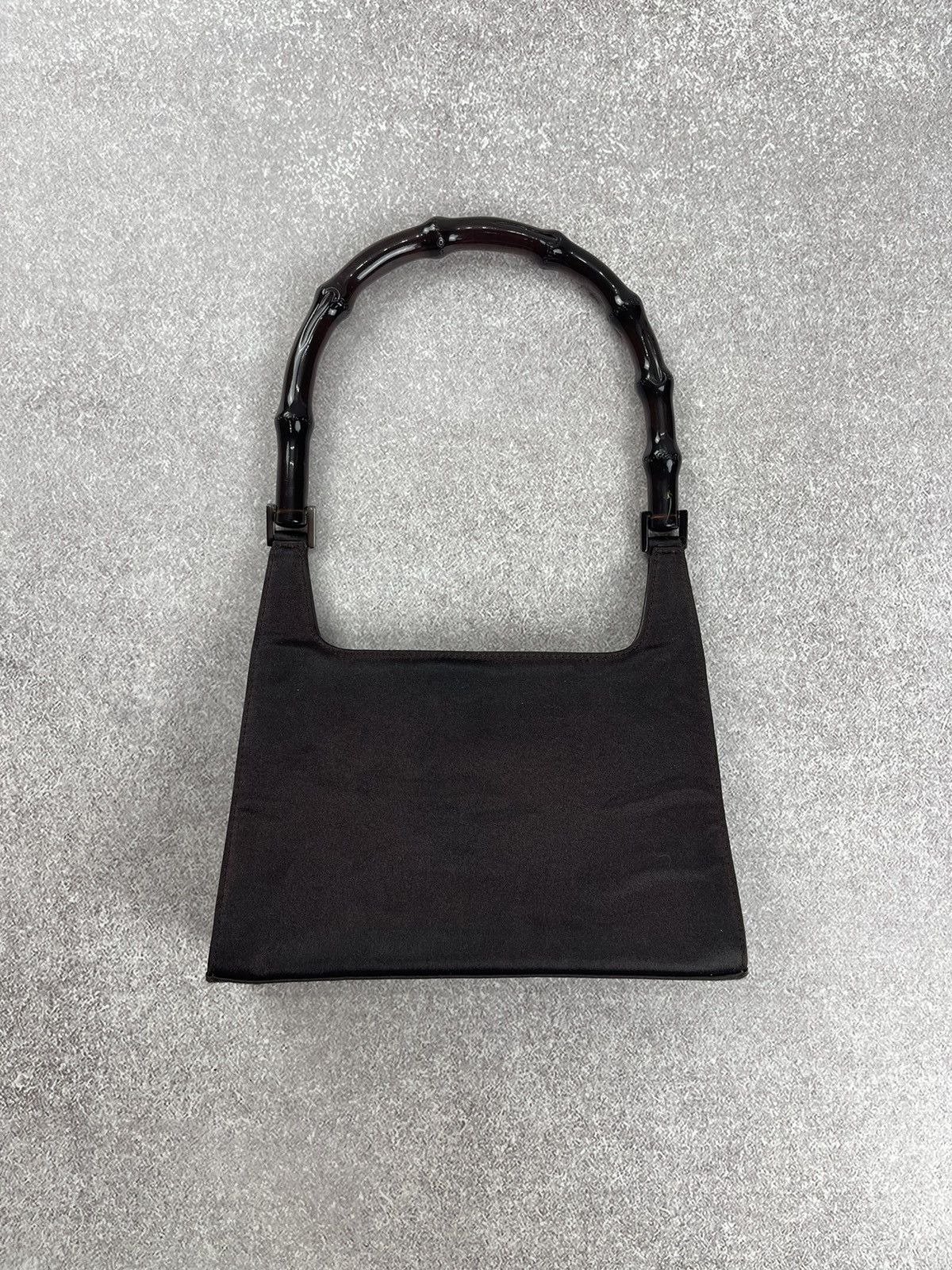 Gucci Shoulder Bag Satin Bamboo in Purple, Women's