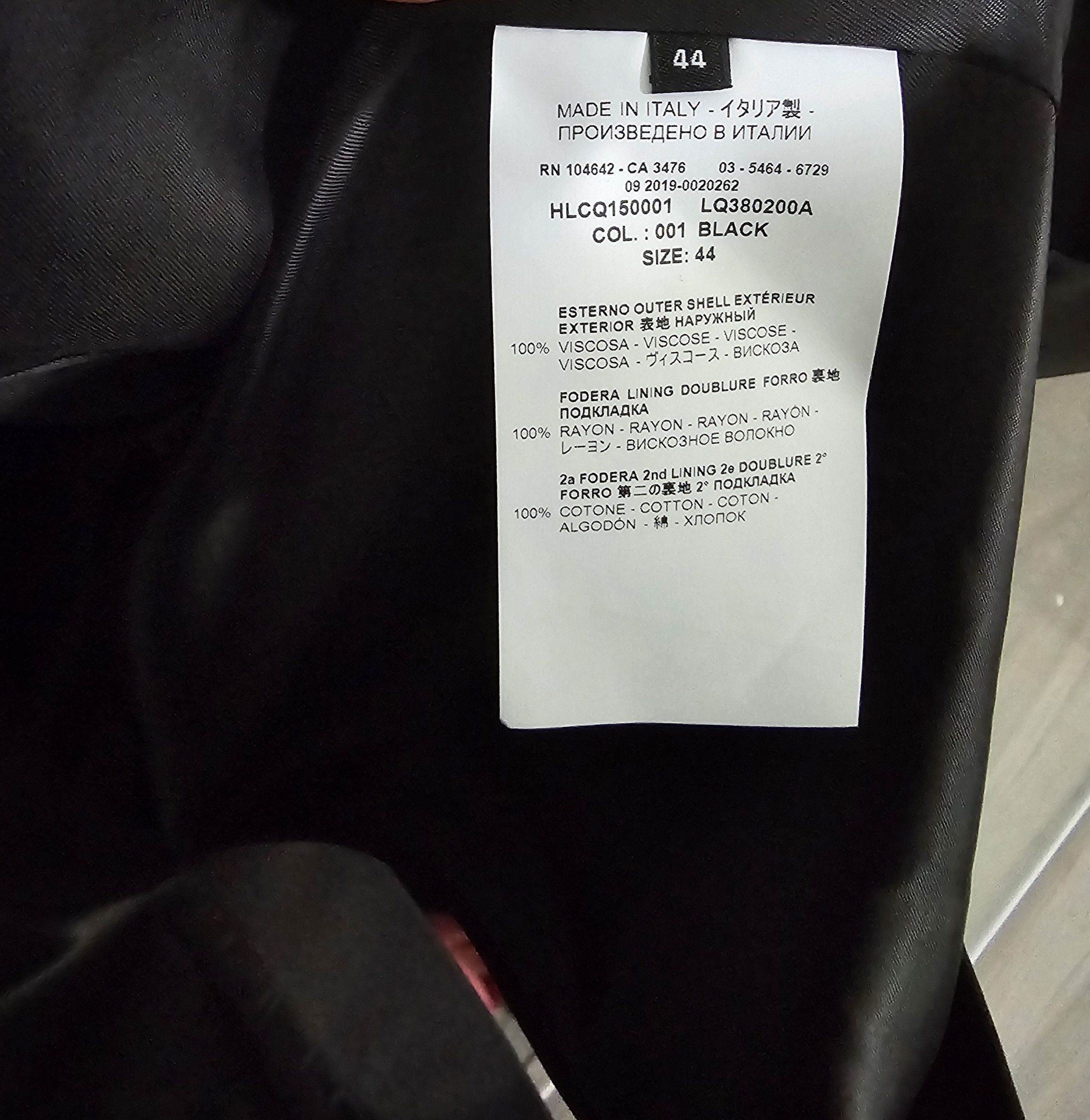 Helmut Lang Black Two Button SB Jacket Size 44 Size US XL / EU 56 / 4 - 7 Thumbnail