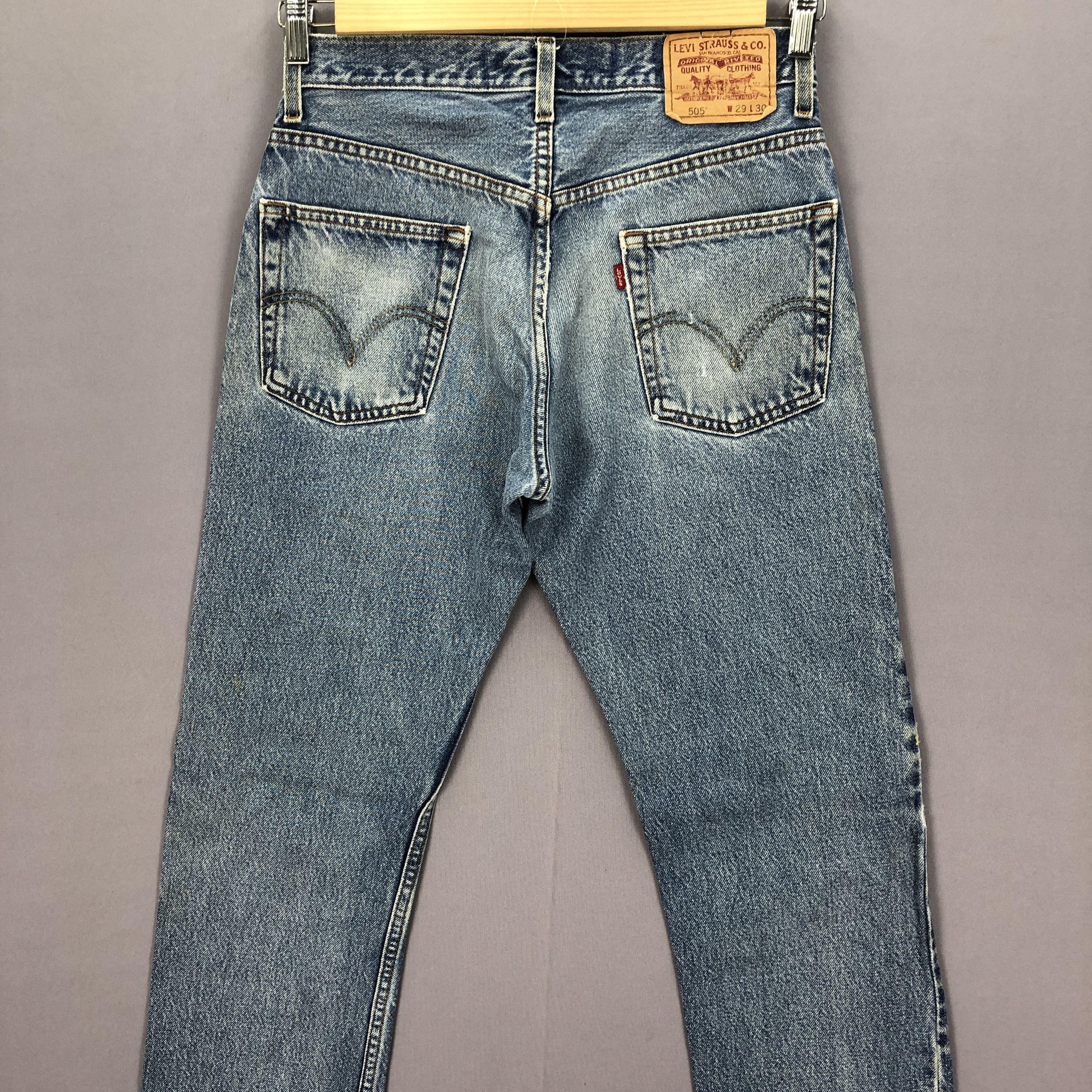 Levi's × Vintage Vintage Dirty Levis Stone Wash Jeans Levi's Faded Denim Size US 28 / EU 44 - 4 Thumbnail