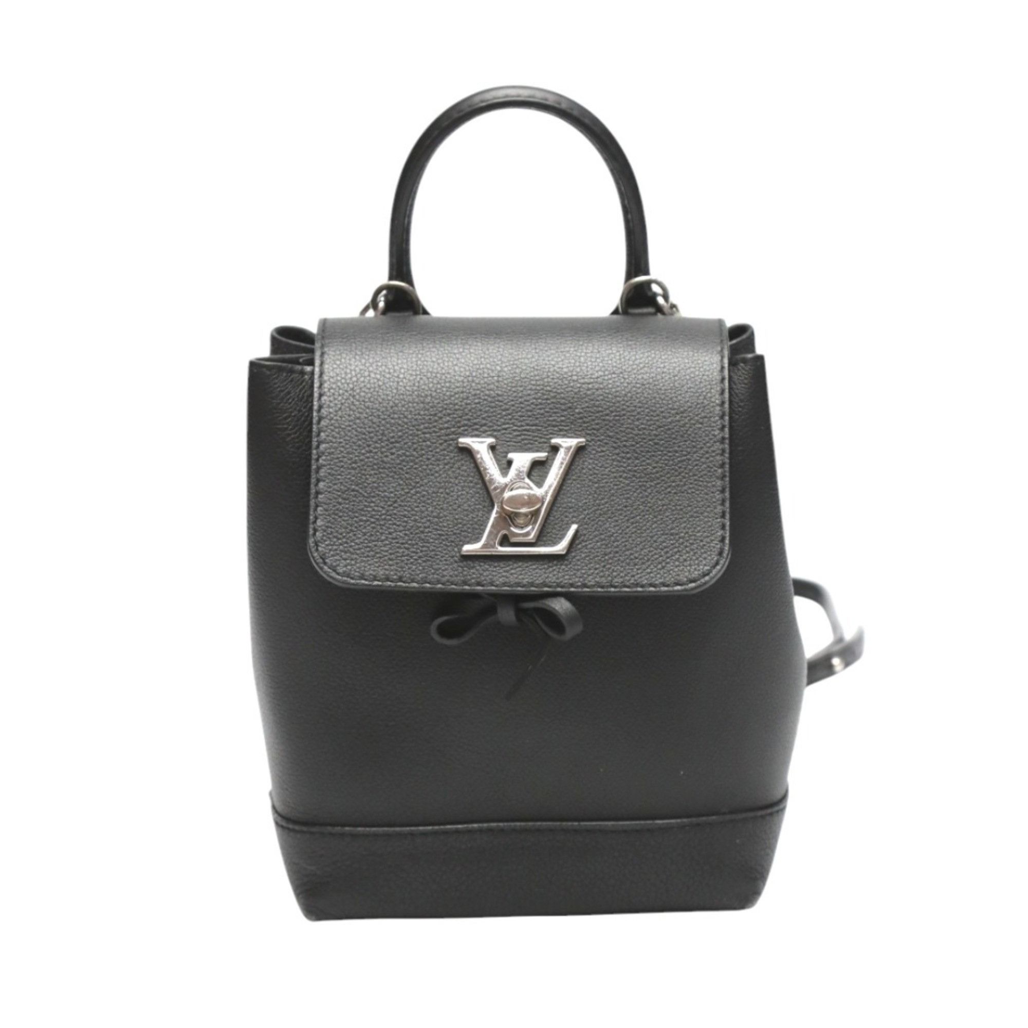 Louis Vuitton Backpack/Daypack Lock Me Bag Taurillon Leather M54573 Noir LV