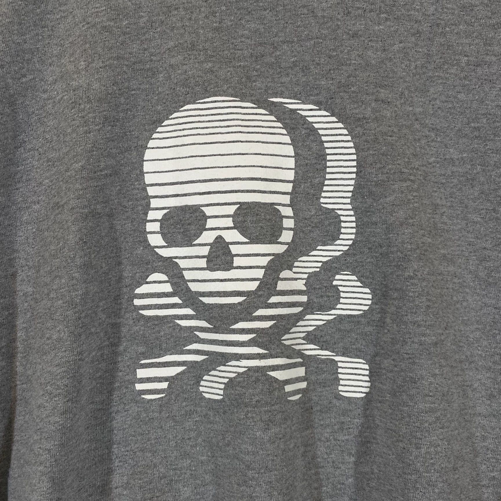 Vintage VINTAGE SoulCycle Women's Crop Top Long Sleeve Gray Skull Cycling T-Shirt Athletic Fitness Size M / US 6-8 / IT 42-44 - 2 Thumbnail