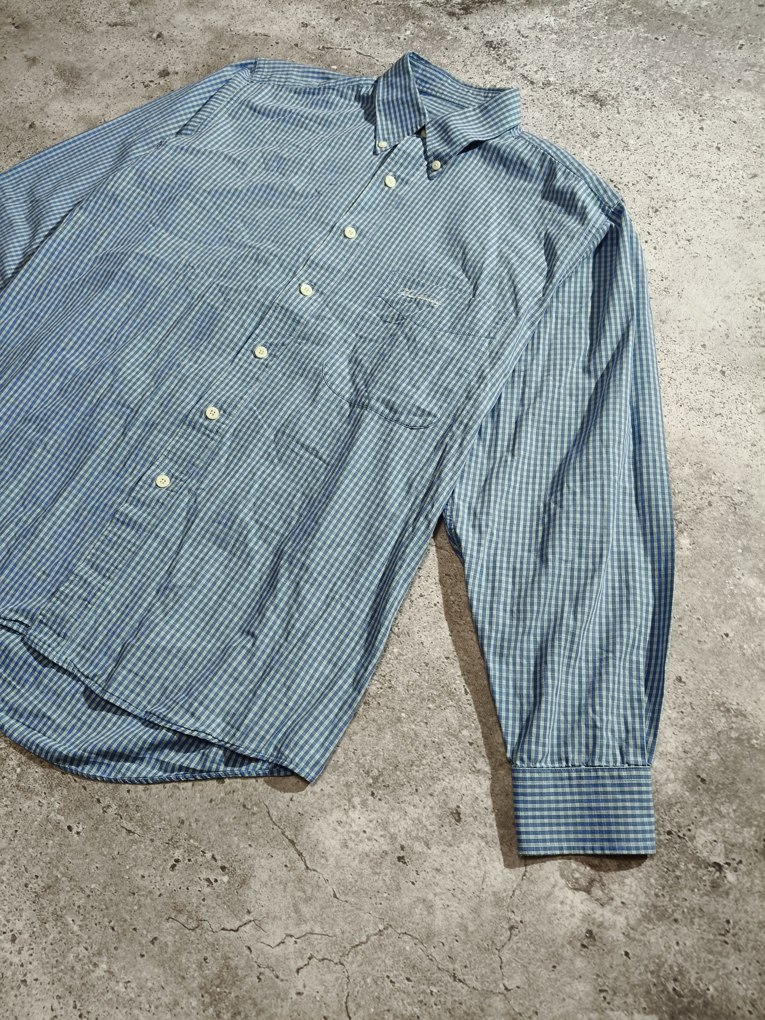 Burberry Thomas Burberry Check Shirt Blue Size M Size US M / EU 48-50 / 2 - 3 Thumbnail
