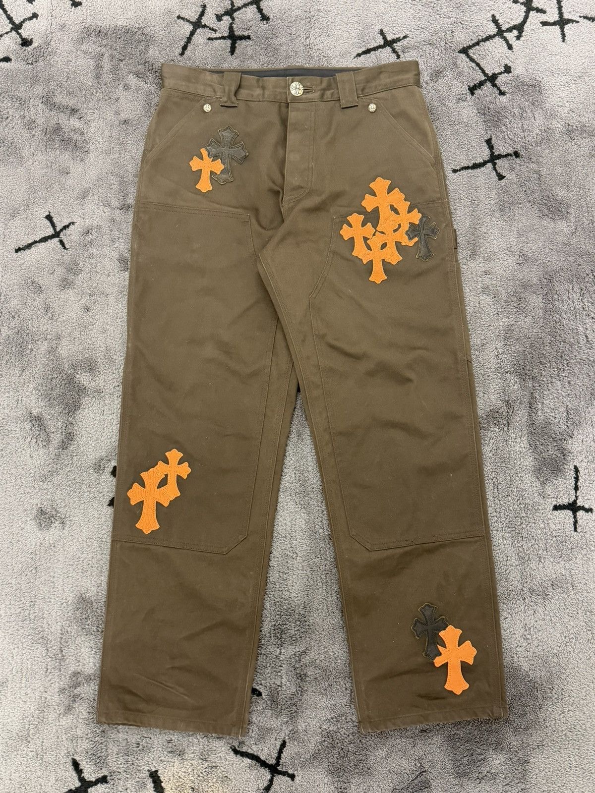 Chrome Hearts 23 Patched Brown Carpenters Size US 32 / EU 48 - 1 Thumbnail