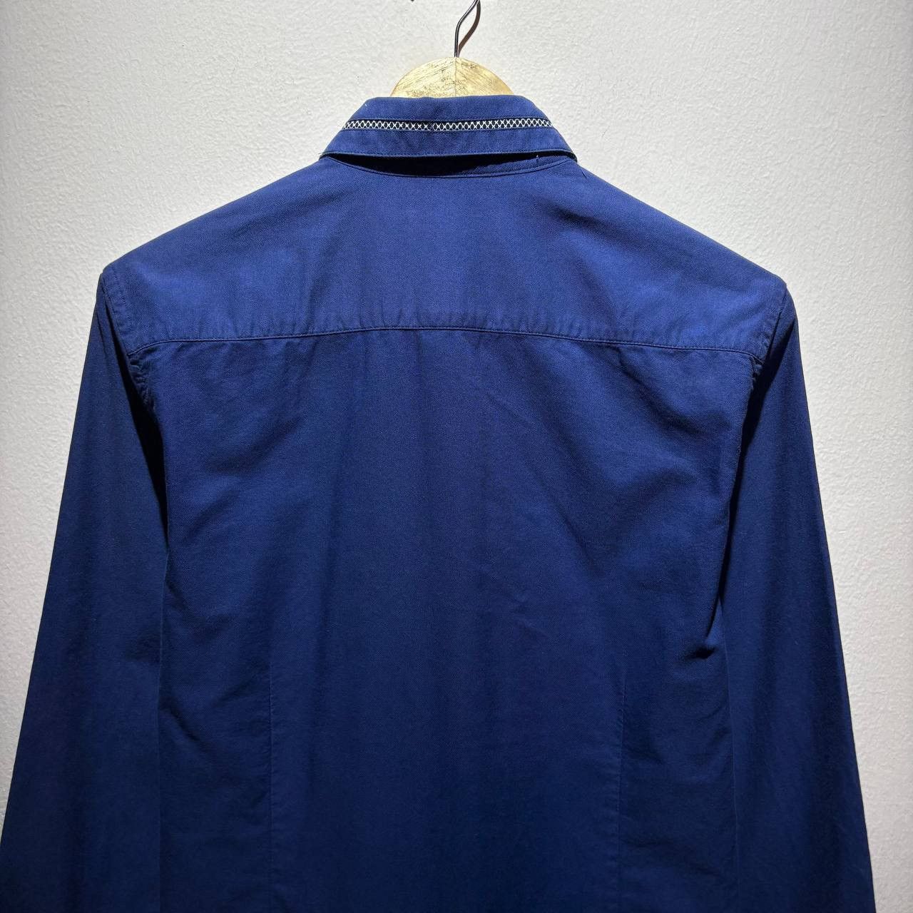 PPFM PPFM Peyton Place Homme Navy Blue Checkered Line Shirt Size US M / EU 48-50 / 2 - 5 Thumbnail
