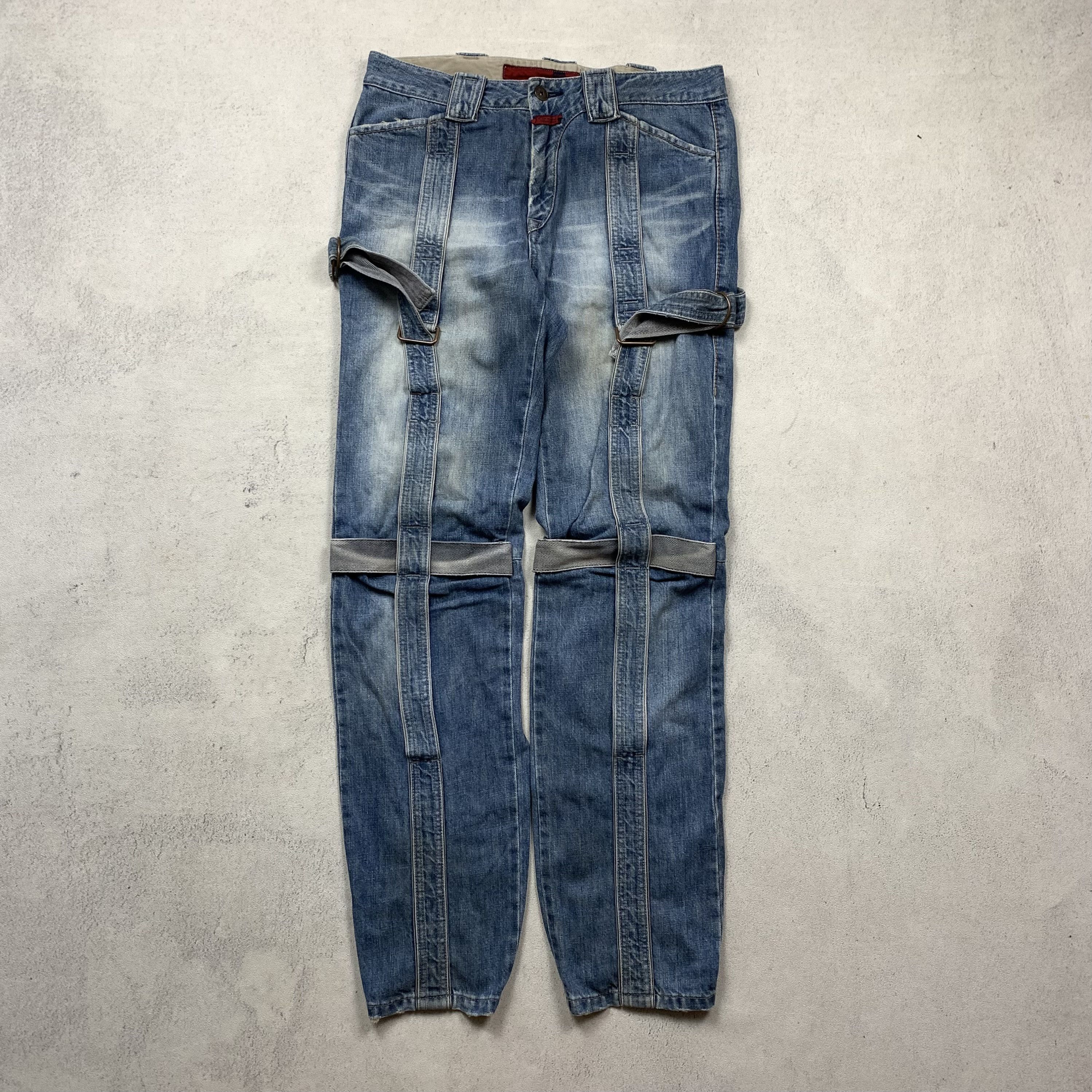 Marithe + Francois Girbaud Marithe Francois Girbaud Denim Pants Punk Bondage Size US 32 / EU 48 - 1 Thumbnail