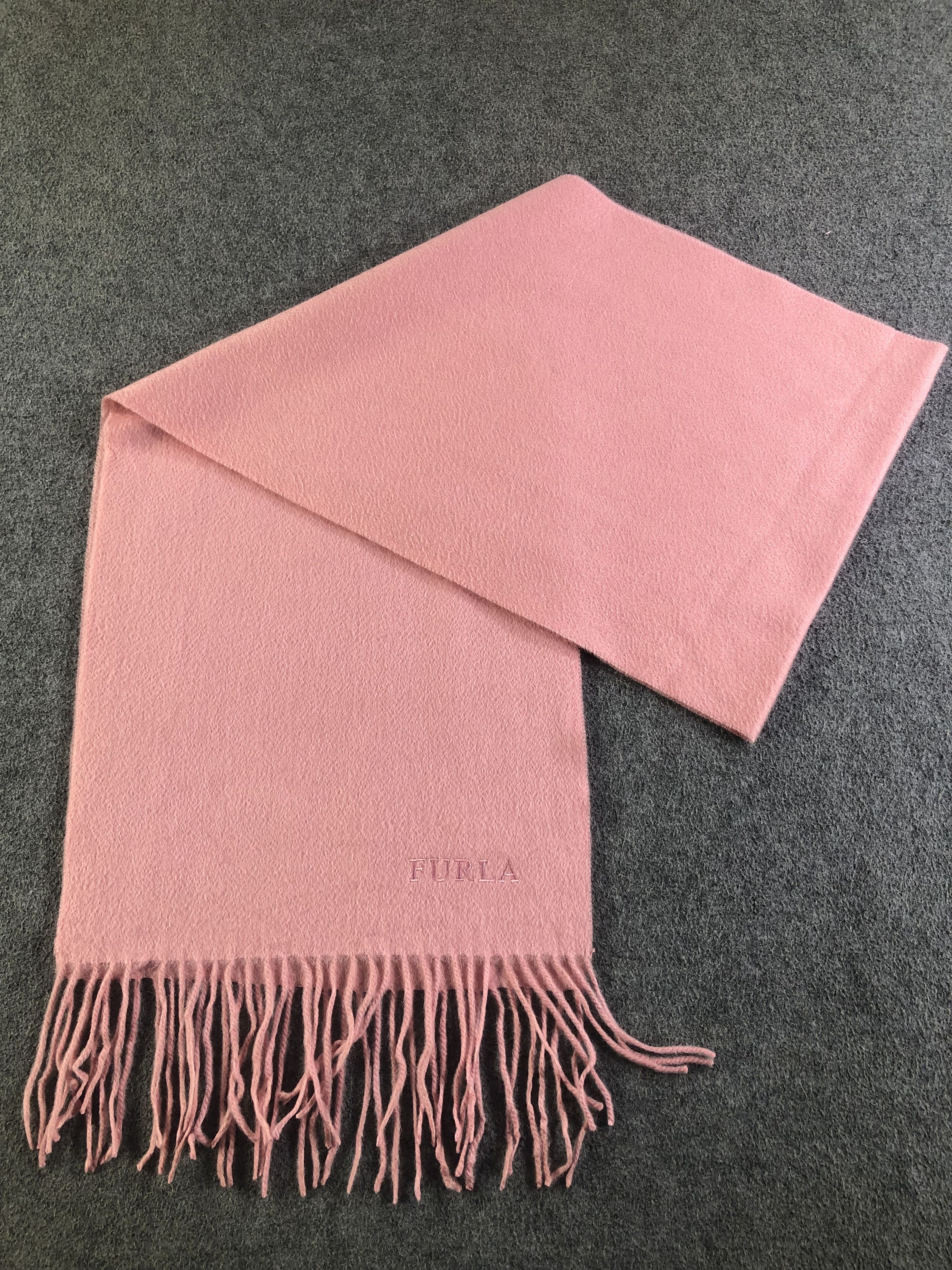 Furla × Vintage Furla Cashmere Scarf / Muffler / Neckwear SS1298 Size ONE SIZE - 7 Thumbnail