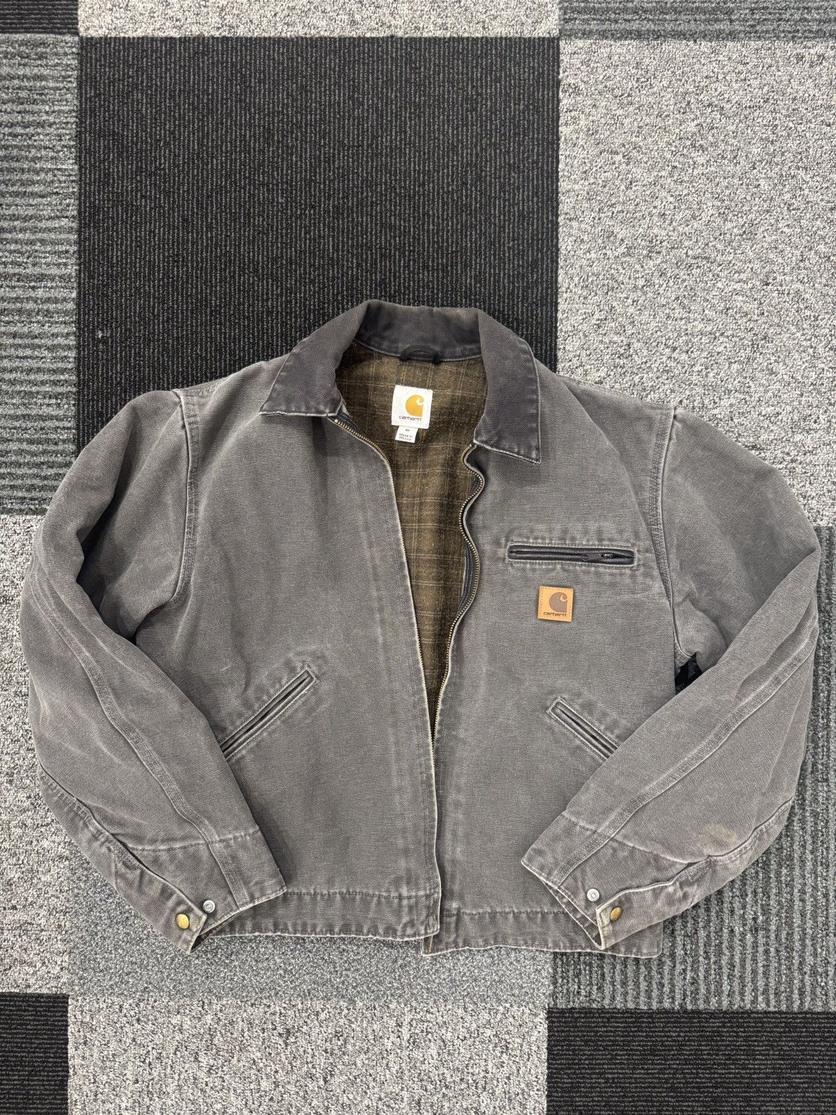 新品Carhartt Detroit Jacket L グレー Carhartt Blanket Lined Detroit Bomber Jacket J97 Adult 2XL