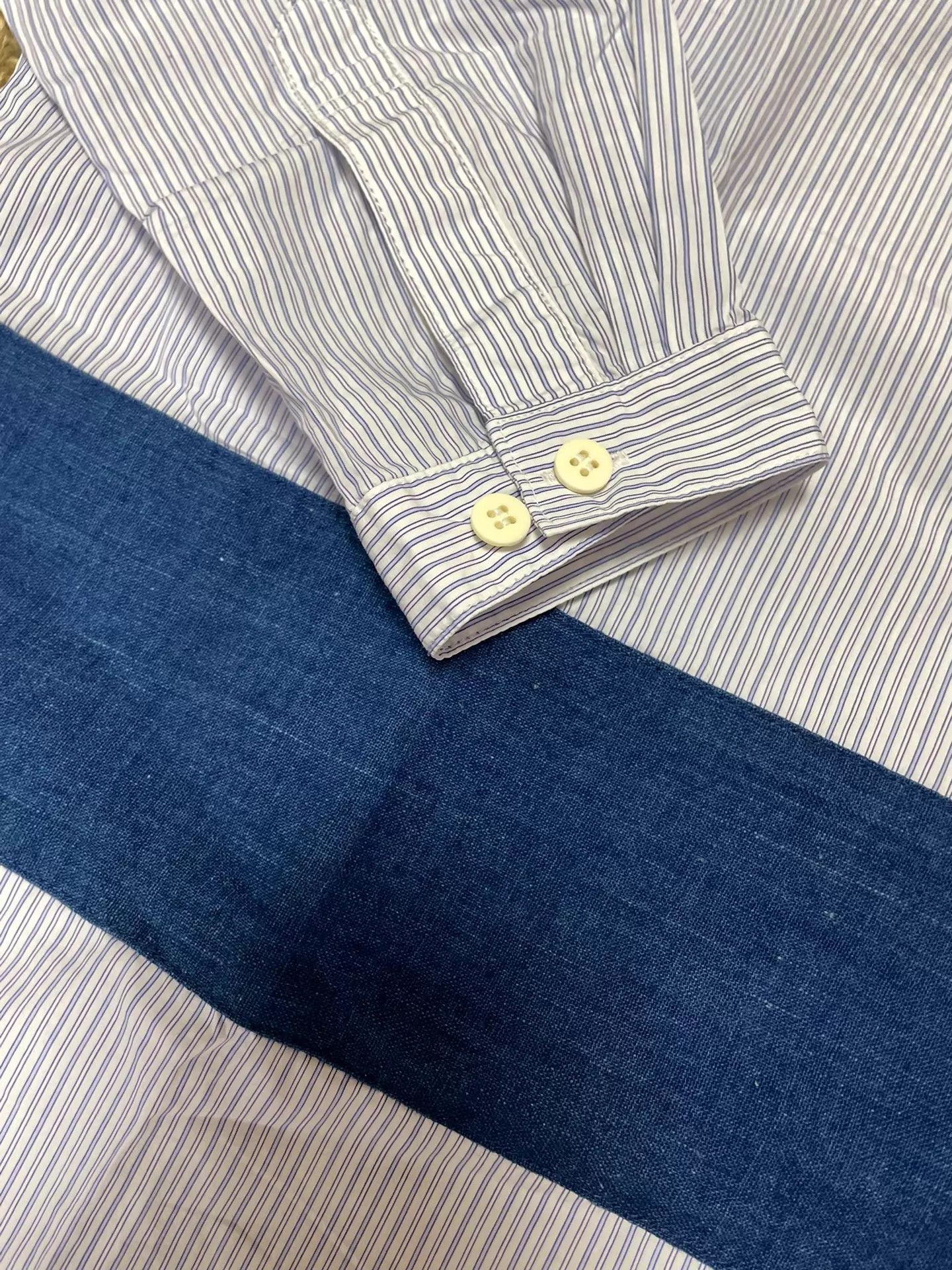 Visvim VISVIM KERCHIEF BORDER vintage patchwork strip shirt 1 good Size US S / EU 44-46 / 1 - 3 Thumbnail