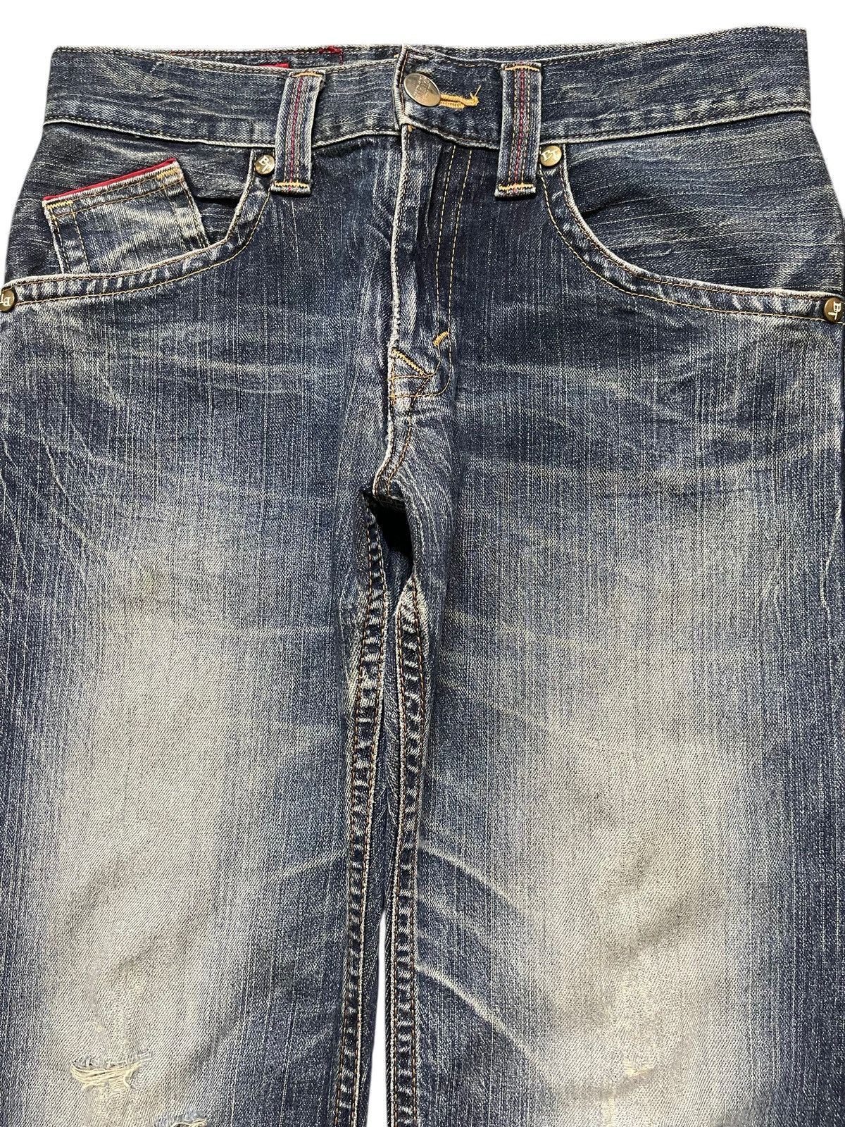 Edwin Vintage Edwin Blue Trip Blue Faded Wash Distressed Loose Fit Size US 30 / EU 46 - 3 Thumbnail