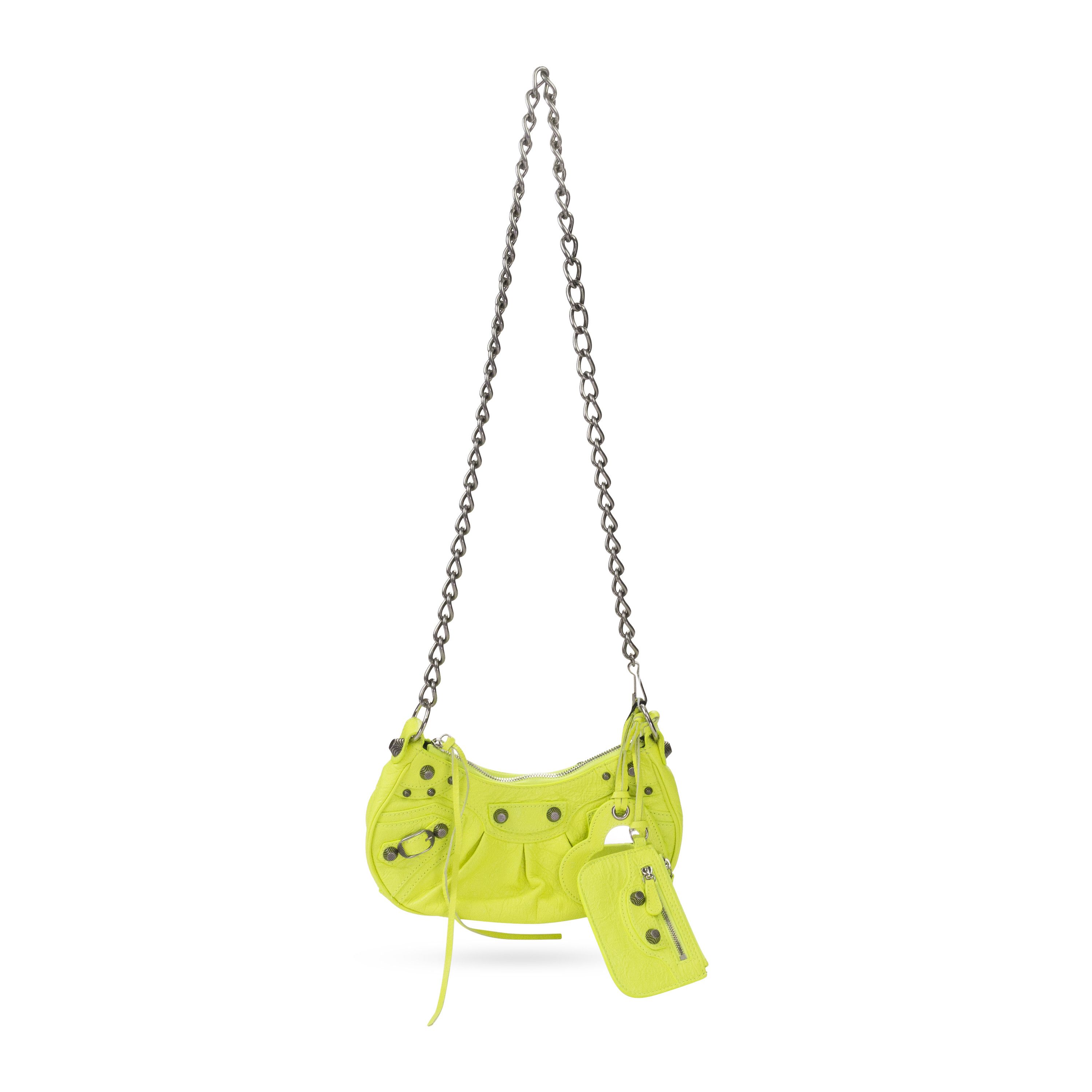 Balenciaga Le Cagole Xs Shoulder Bag Yellow Shoulder Bags Size Os, Women's