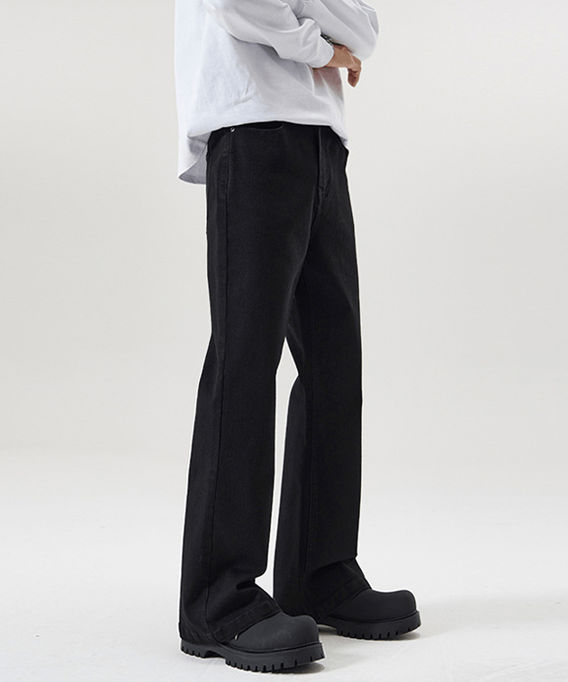 Japanese Brand × Jean Black Vintage Stretch Slim-Fit Bootcut Jeans Size US 32 / EU 48 - 4 Thumbnail