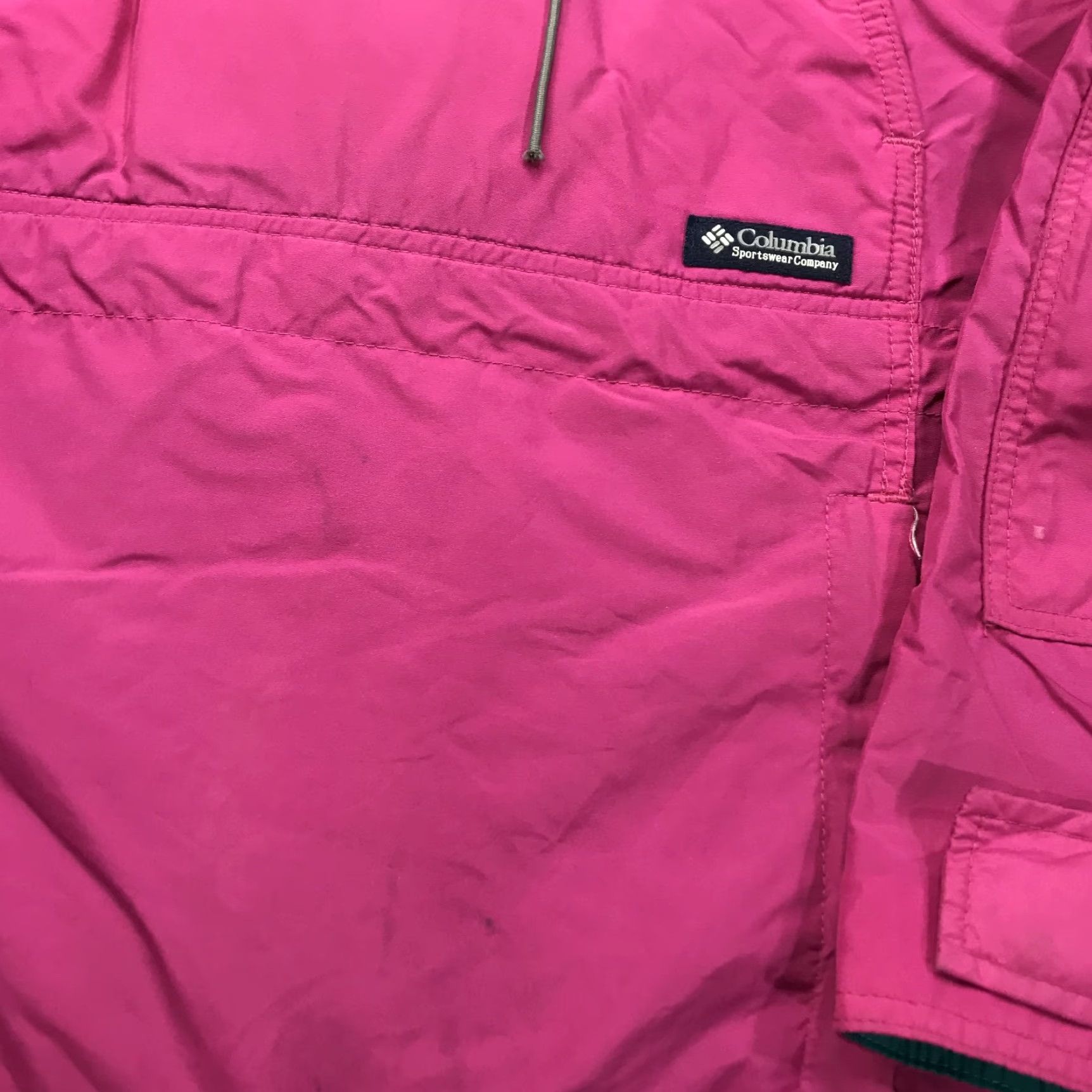 KangaROOS VINTAGE Columbia Jacket Womens Large Pink Purple Anorak Kangaroo Nylon 80s Size L / US 10 / IT 46 - 4 Thumbnail
