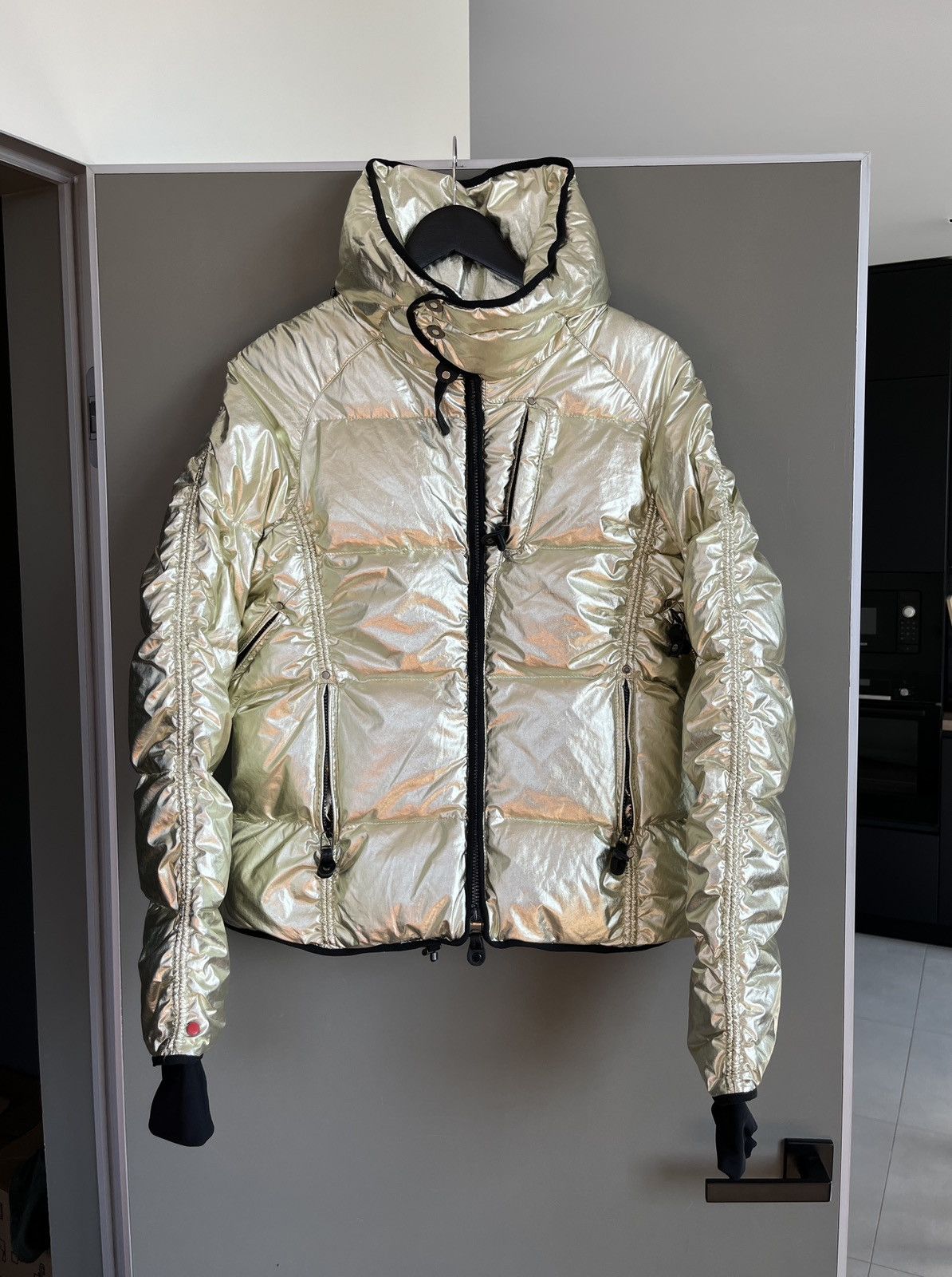 Other KRU St Moriz Gold Shinny Luxury Down Moncler Style Jacket Size L / US 10 / IT 46 - 1 Thumbnail