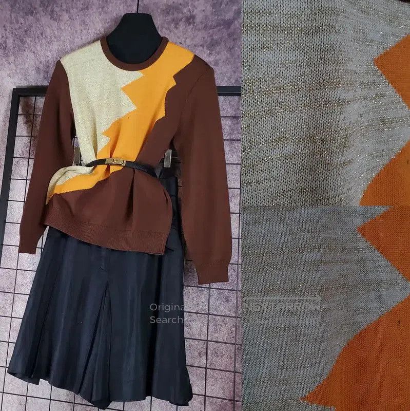 Dior Dior Brown Wool Long Sleeve Pullover Sweater . Size M / US 6-8 / IT 42-44 - 2 Thumbnail