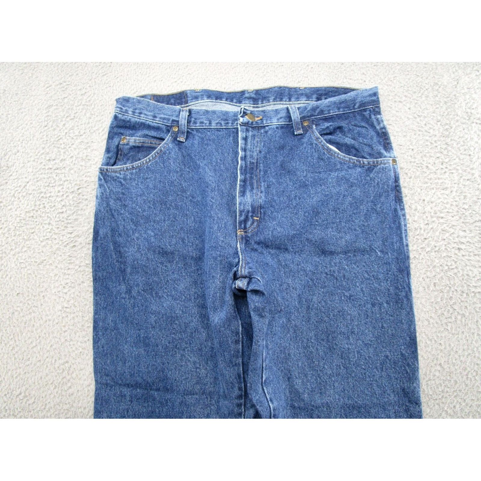 Wrangler Wrangler Jeans Five Star Blue Straight Leg Size 38x30 Denim Shaping U Shape NEW Men Pants - Wrangler Blue Jeans 5 Star Straight Leg 38x30 Mens Size US 38 / EU 54 - 6 Thumbnail