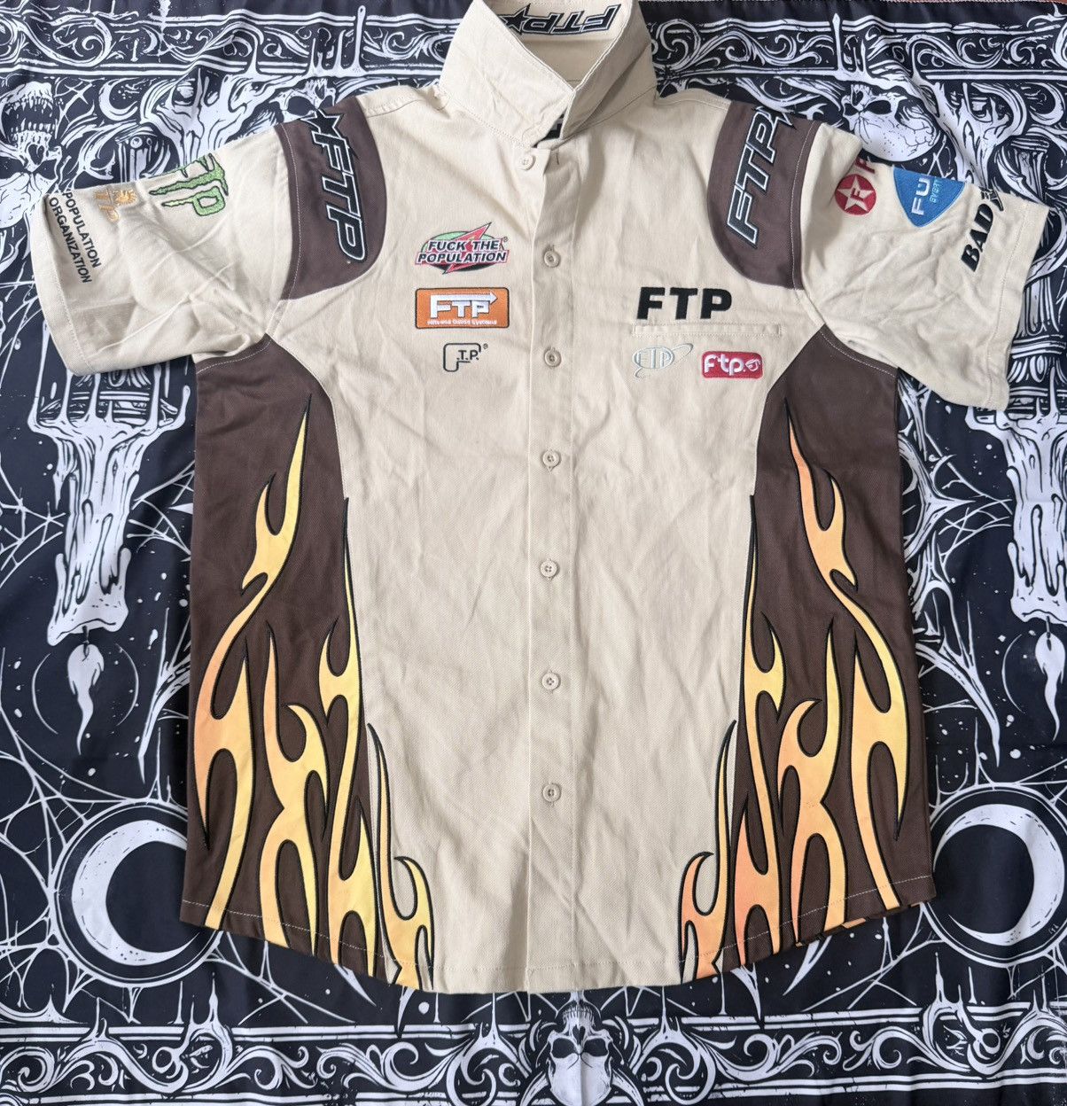 Fuck The Population FTP RACEWAY BUTTON UP Size US M / EU 48-50 / 2 - 1 Thumbnail