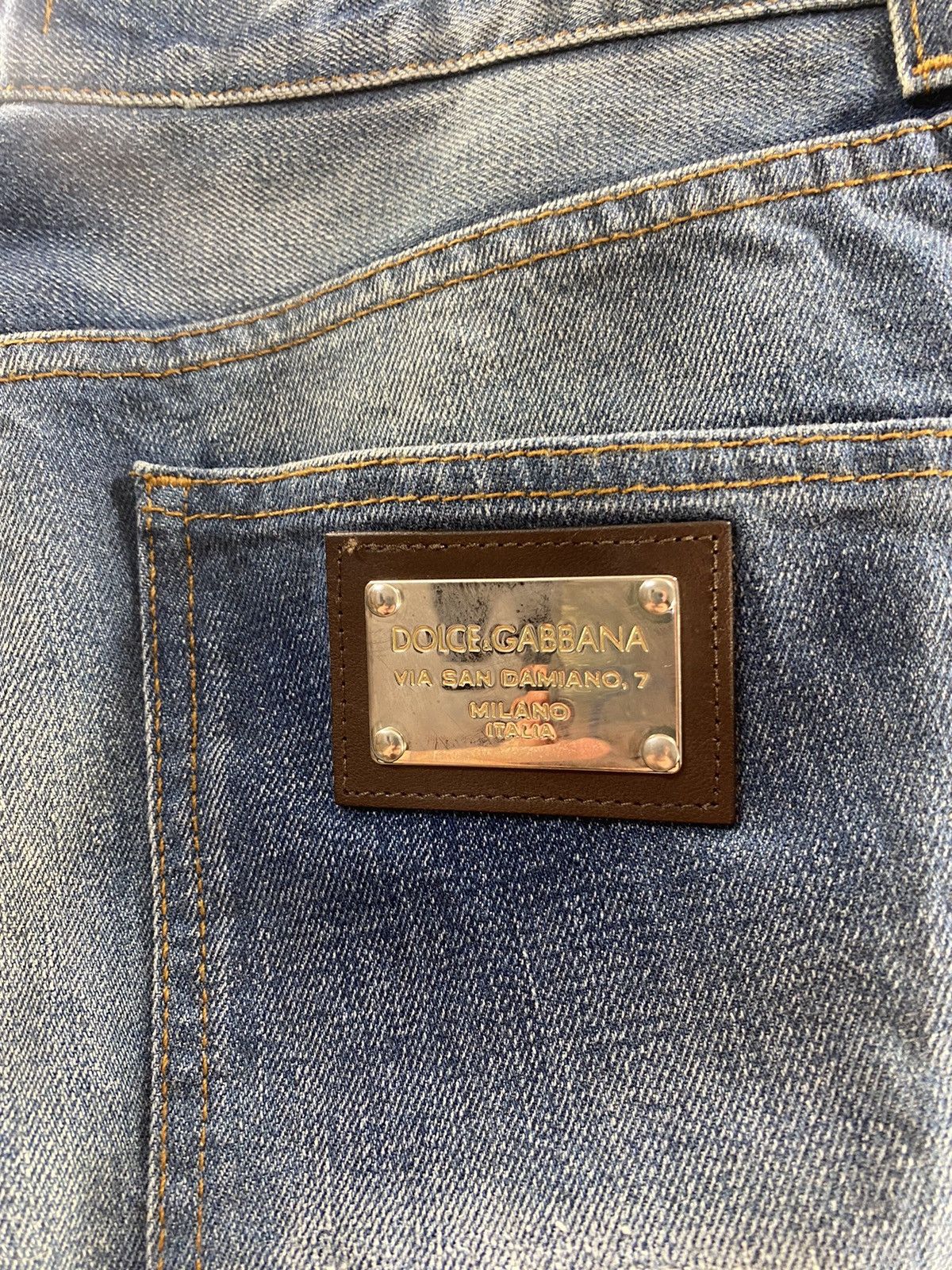 Dolce & Gabbana Dolce & Gabbana #14 Classic Destroyed Denim Jeans Size US 44 / EU 60 - 2 Thumbnail