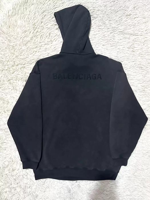 Balenciaga Balenciaga 22SS washed and distressed embroidered logo