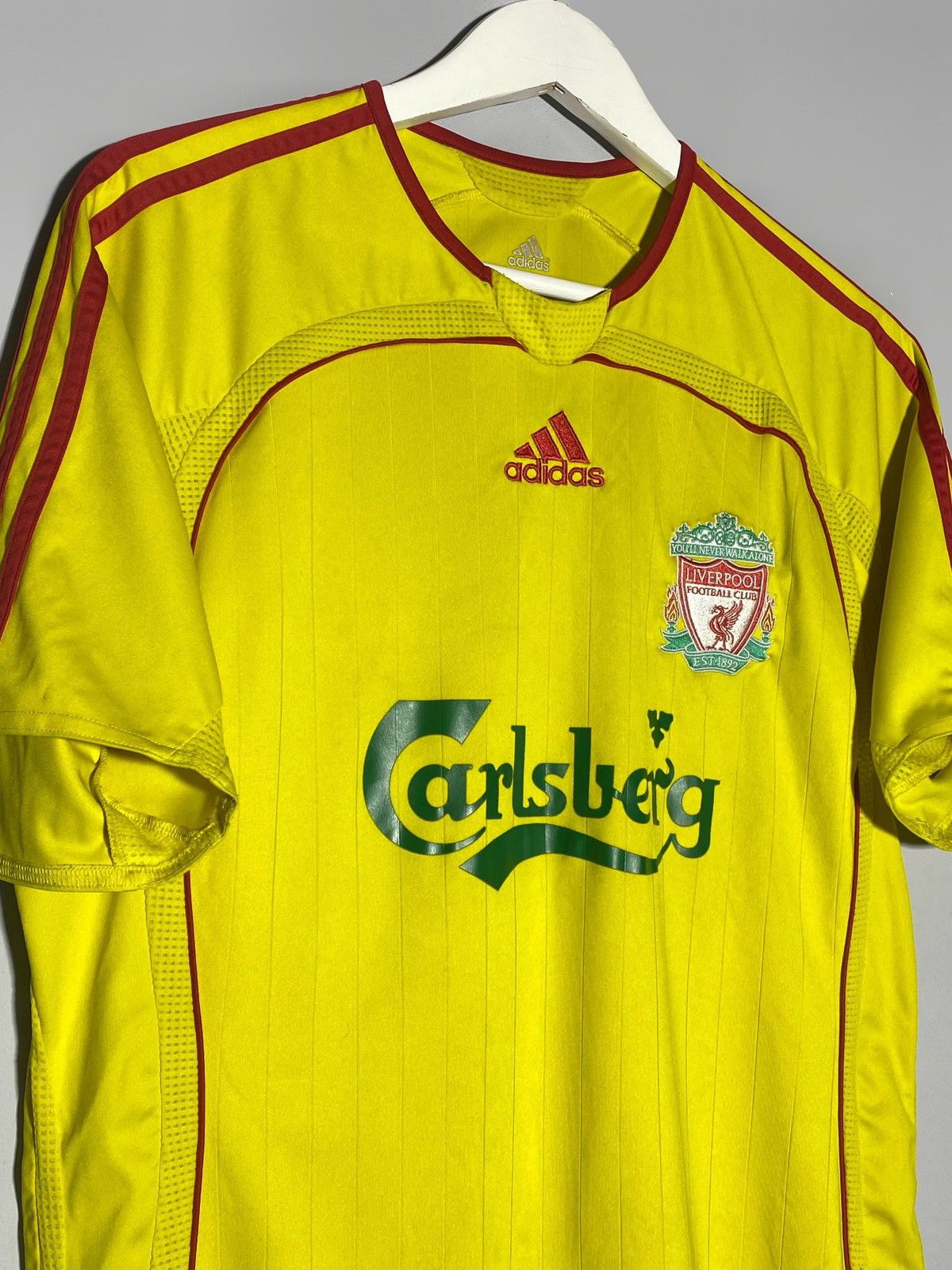 Vintage Adidas FC Liverpool 2006 2007 Away Football Shirt Size US M / EU 48-50 / 2 - 3 Thumbnail