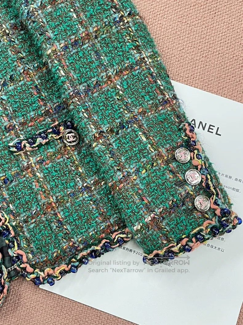 Chanel Chanel Dakar series green jacket Size XXS / US 00 / IT 34 - 2 Thumbnail