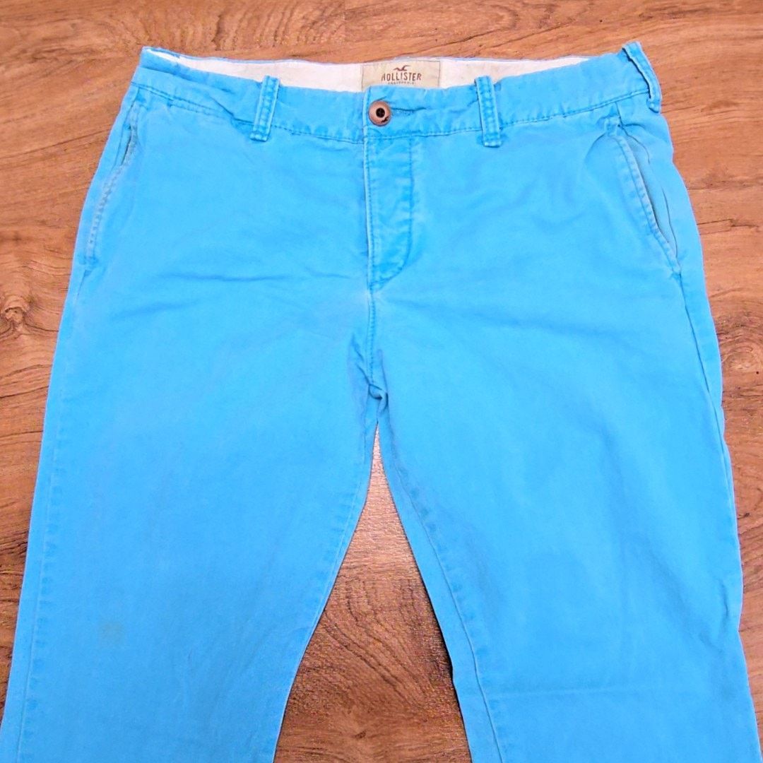 Hollister Hollister Blue Chino Pants Classic Fit 32x34 Mens Casual Size US 32 / EU 48 - 6 Thumbnail