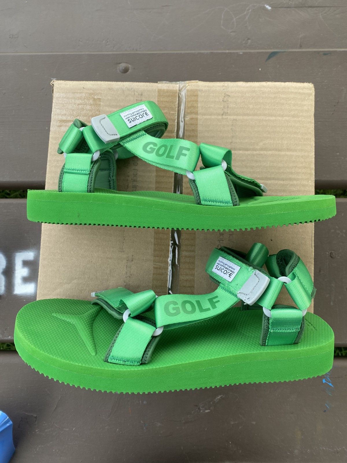 Golf Wang X Depa-Cab Green Sandals Slides Size 11 Men - Main Image