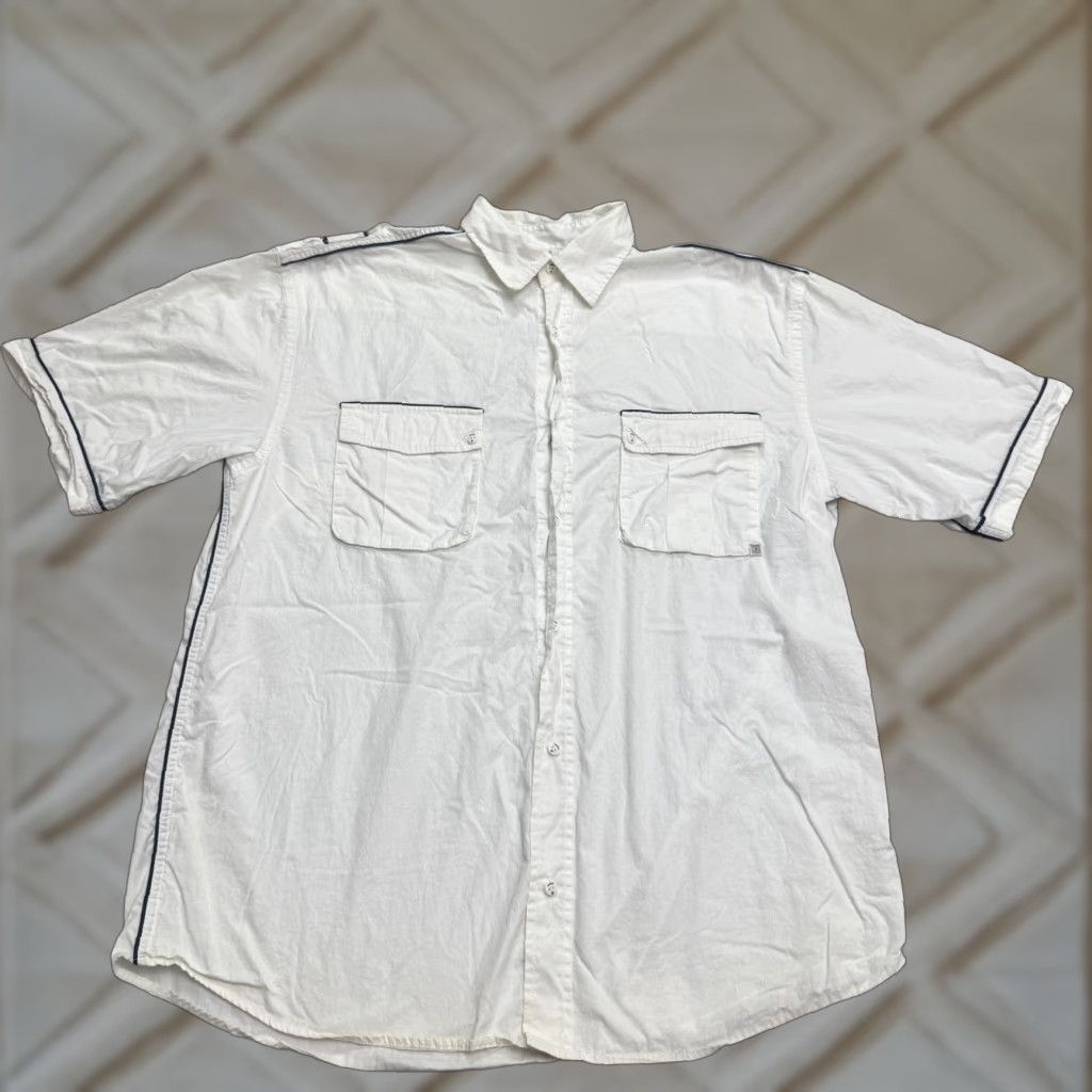 Rocawear Rocawear Button-Up Shirt Men’s XL White Short Sleeve Cotton Casual Classic Size US XL / EU 56 / 4 - 1 Thumbnail