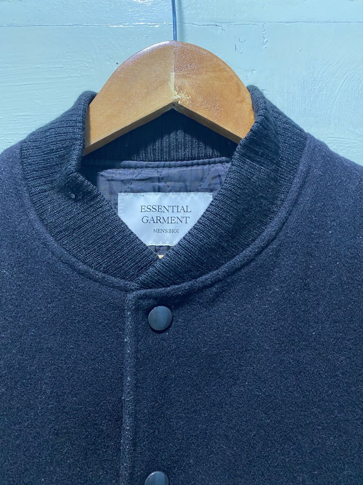 BIGI BIGI ESSENTIAL GARMENT MEN’S VARSITY WOOL SLEEVE LEATHER Size US M / EU 48-50 / 2 - 7 Thumbnail