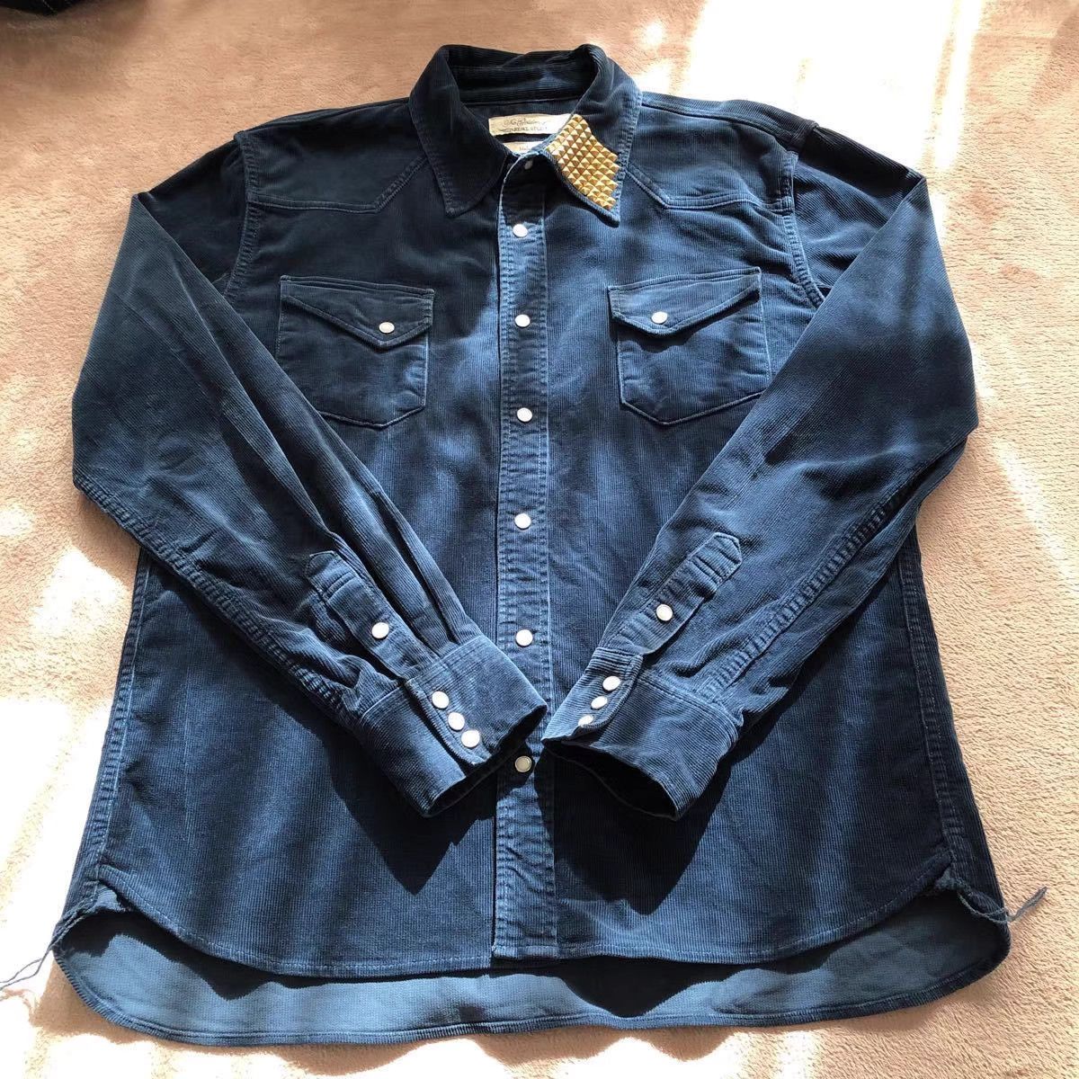 Remi Relief remi relief indigo corduroy shirt K11 Size US XL / EU 56 / 4 - 1 Thumbnail