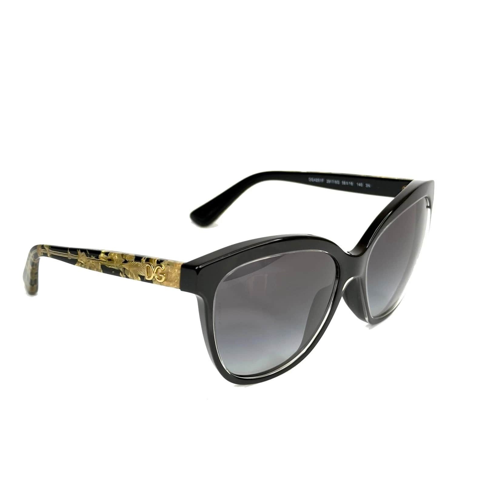 Dolce & Gabbana Dolce & Gabbana DG4251 Gold Leaves 4251 Crystal Sunglasses Size ONE SIZE - 2 Thumbnail