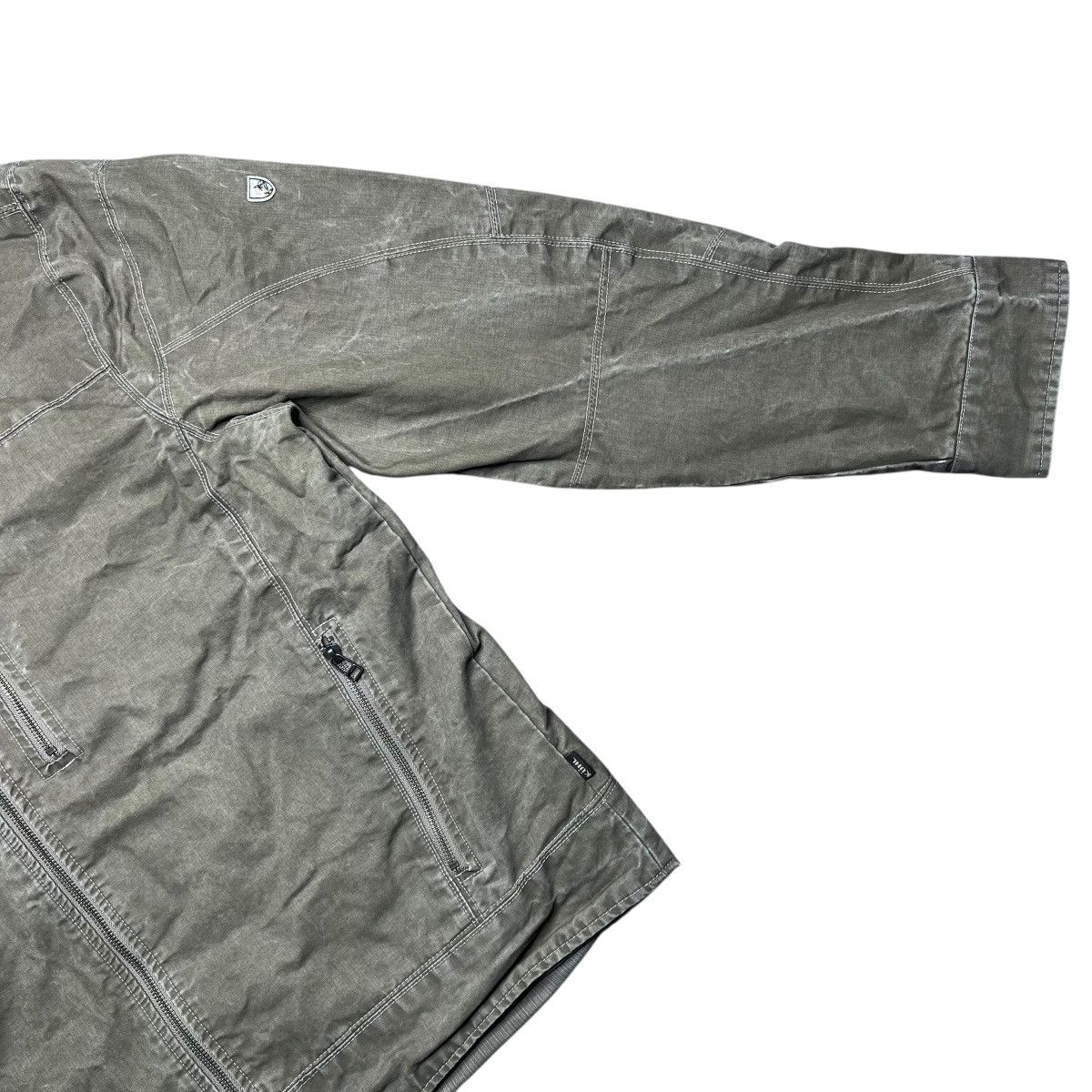 Kuhl Kuhl Mens Burr Vintage Patina Dye Canvas Fleece Lined Jacket Size US XL / EU 56 / 4 - 7 Thumbnail
