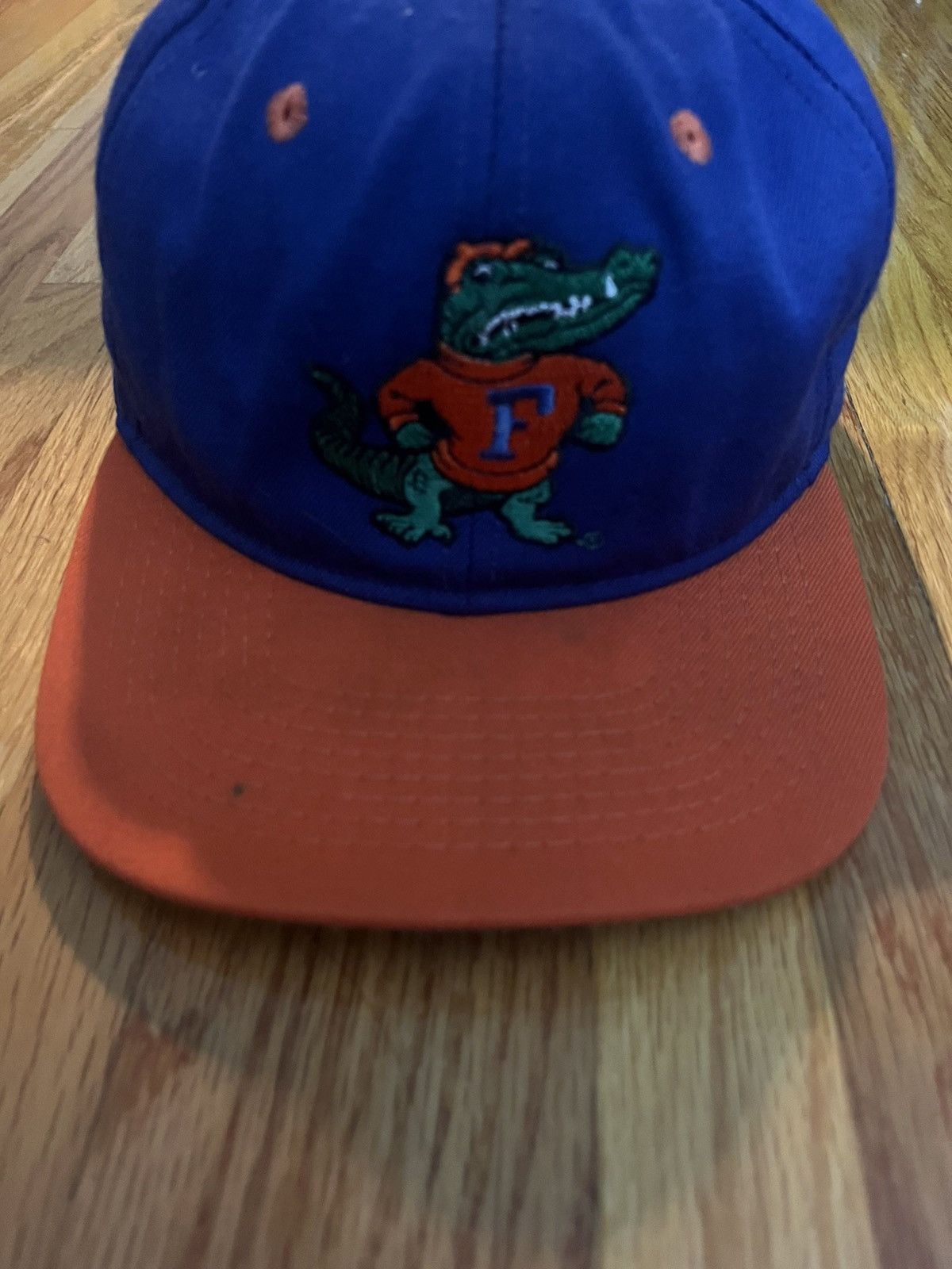 NCAA Vintage Florida Gators Hat Cap Fitted 7 1/8 Blue USA Made Size ONE SIZE - 2 Thumbnail
