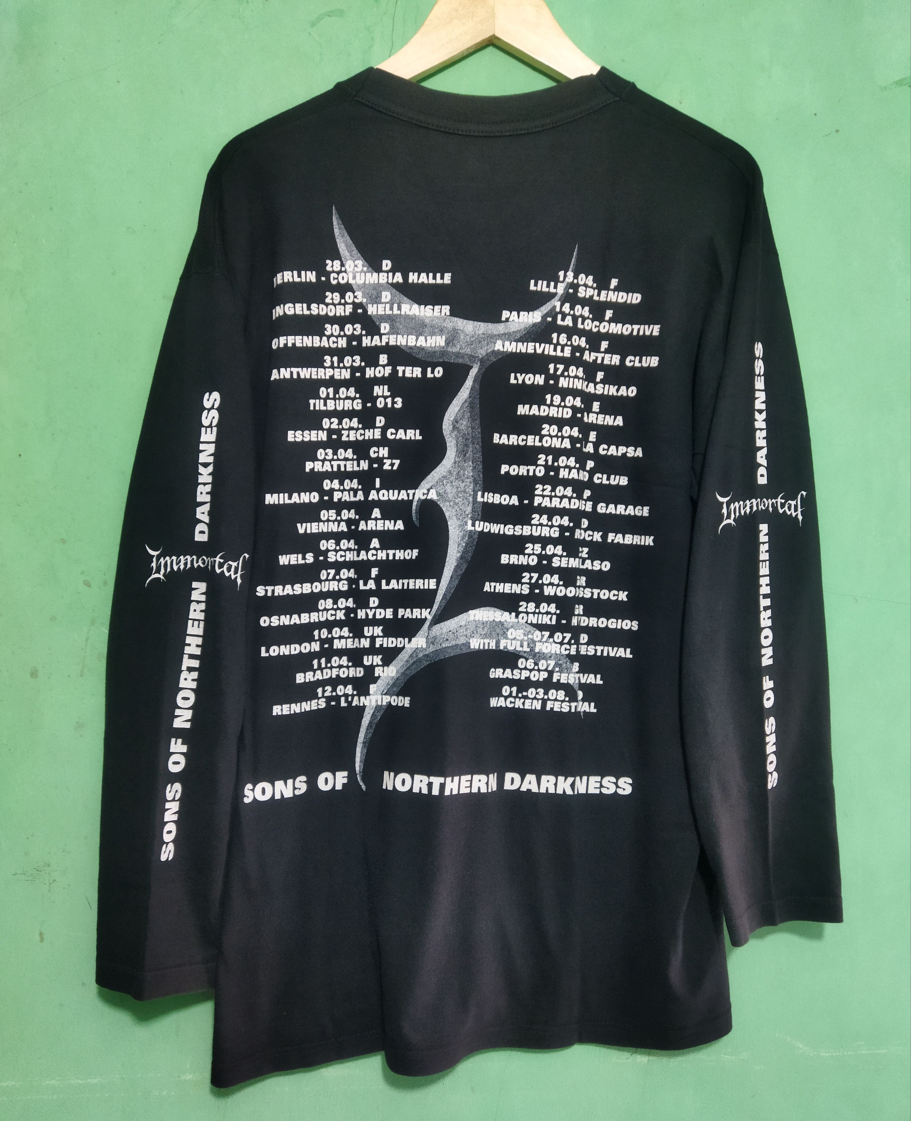 Band Tees Vintage IMMORTAL European tour 2002 Size US XL / EU 56 / 4 - 3 Thumbnail