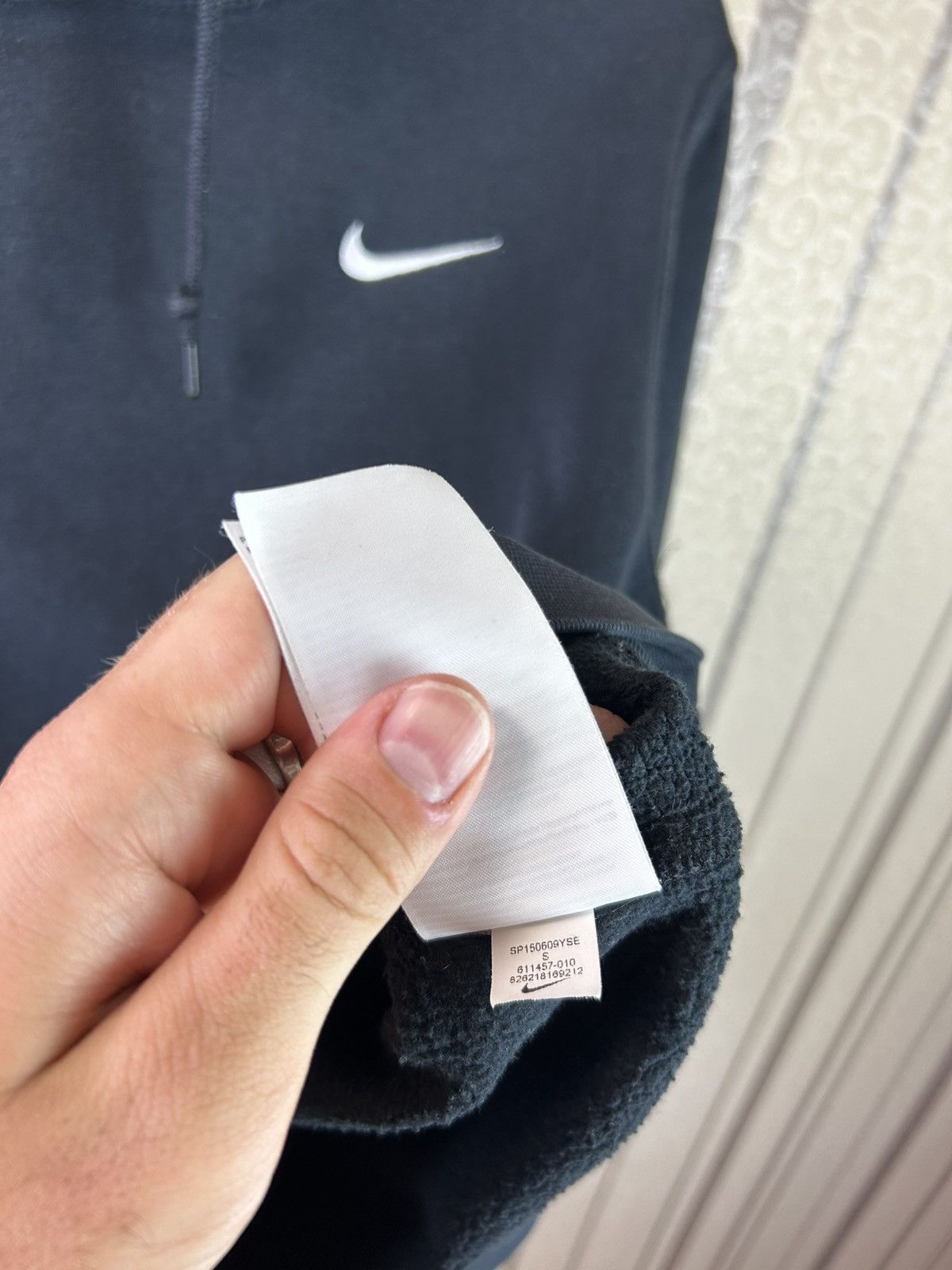 Nike Y2K Nike Vintage Hoodie Swoosh Drill Size US S / EU 44-46 / 1 - 8 Thumbnail