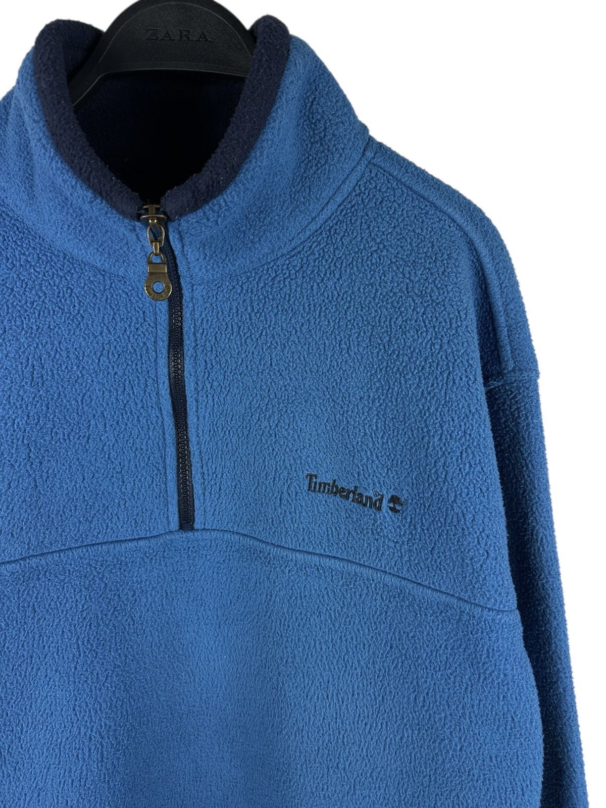 Timberland Vintage Timberland Baggy Fleece Pullover Zip Small Logo Size US M / EU 48-50 / 2 - 3 Thumbnail