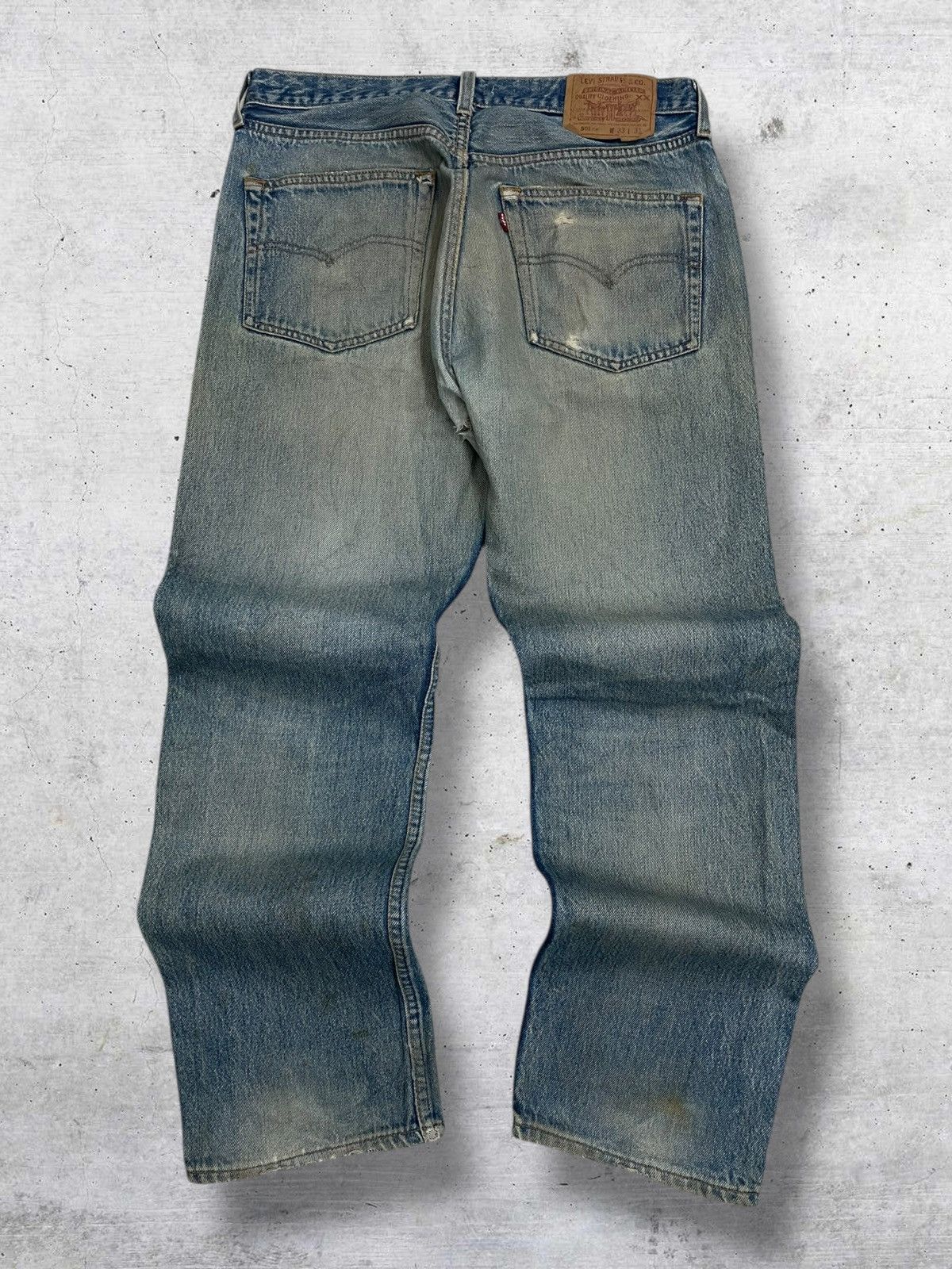 Levi's Vintage Clothing VINTAGE 501 LEVIS USA DESIGNER 90S RARE OLD MUDWASH DENIM Size US 30 / EU 46 - 9 Thumbnail