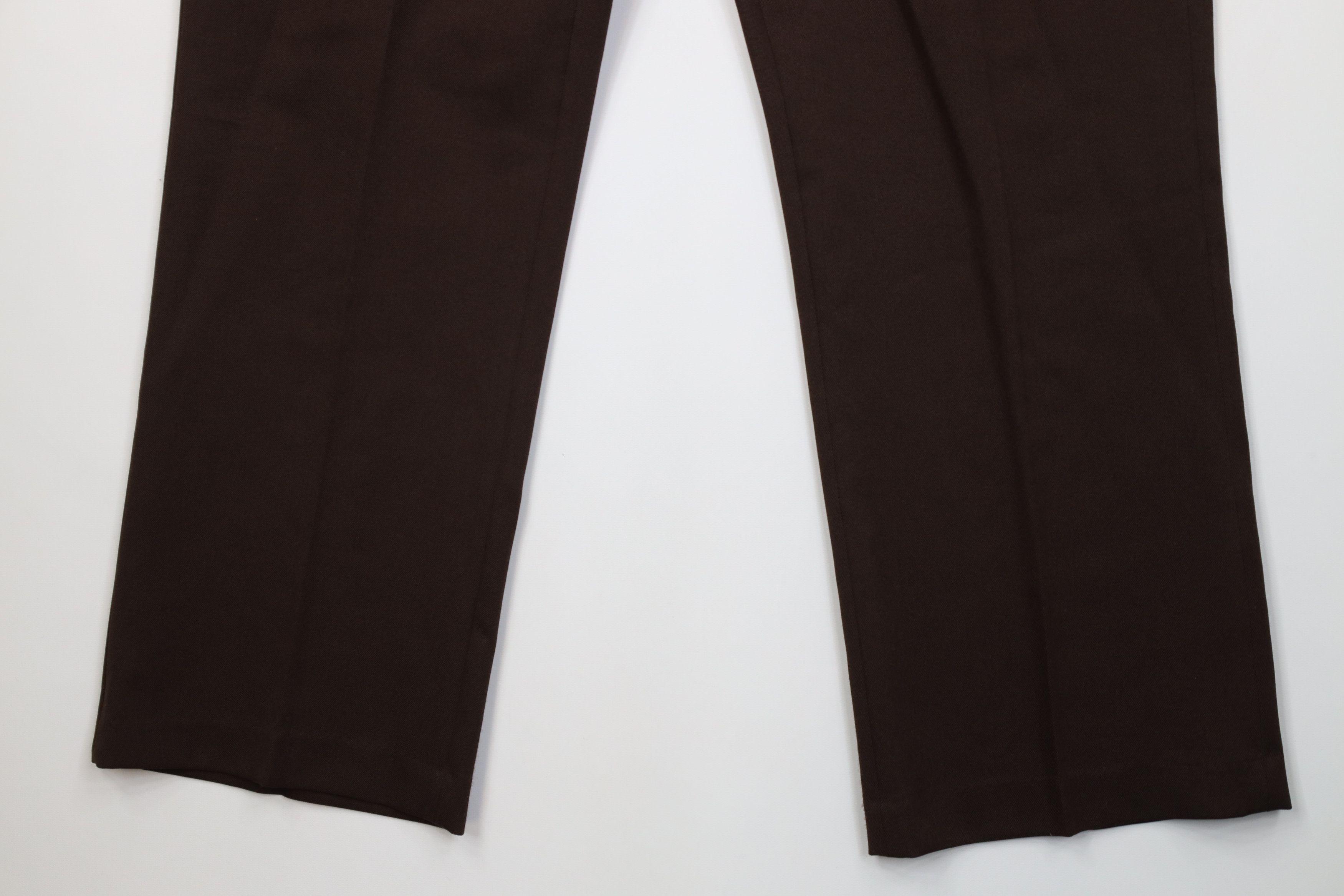 Vintage Vintage 70s Streetwear Flared Wide Leg Chino Pants Brown USA Size US 38 / EU 54 - 4 Thumbnail
