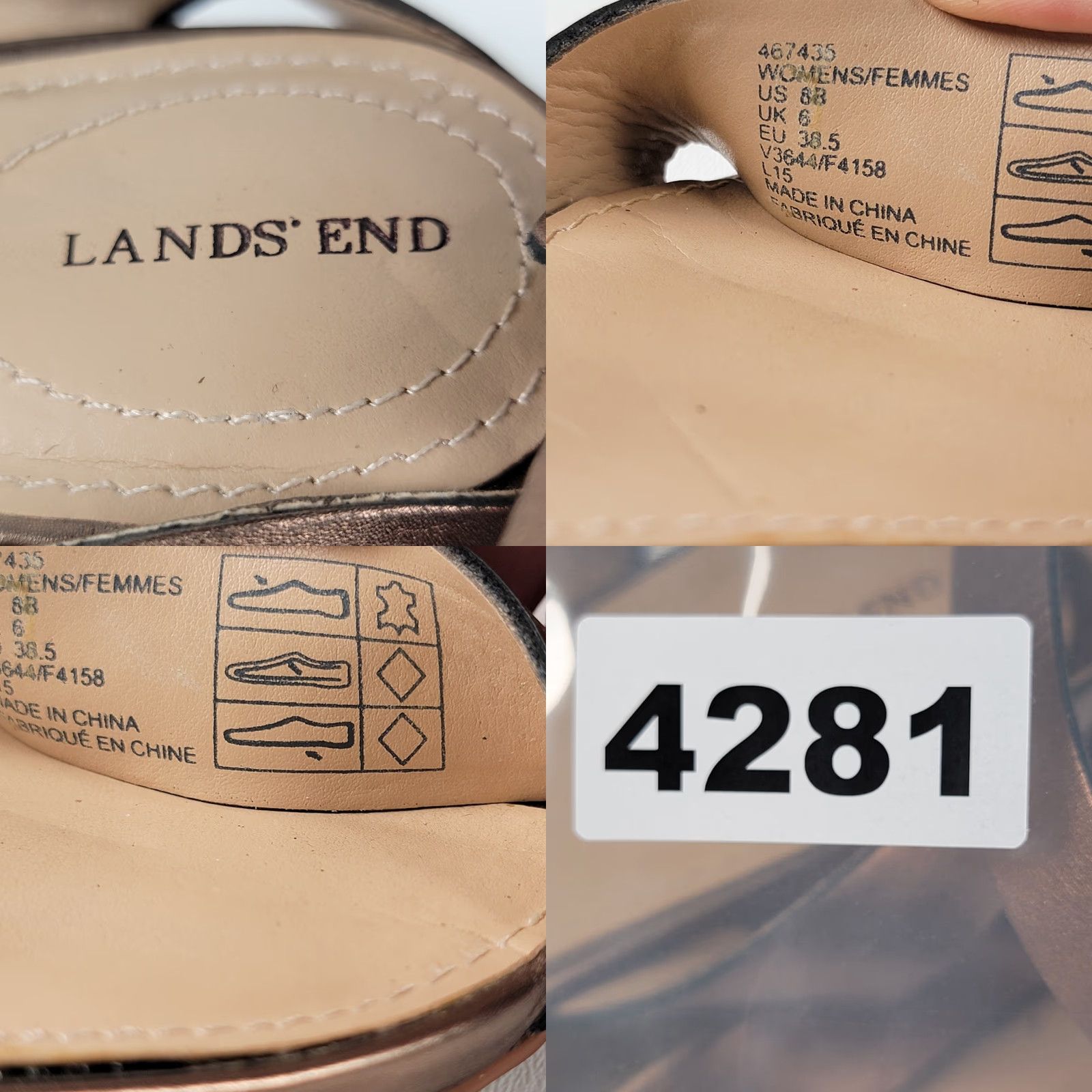 Lands' End Lands End Sandals Women Leather Block Heel 1.5" Ankle Strap Open Toe Brown Casual Shoes 8B Size US 8 / IT 38 - 9 Thumbnail