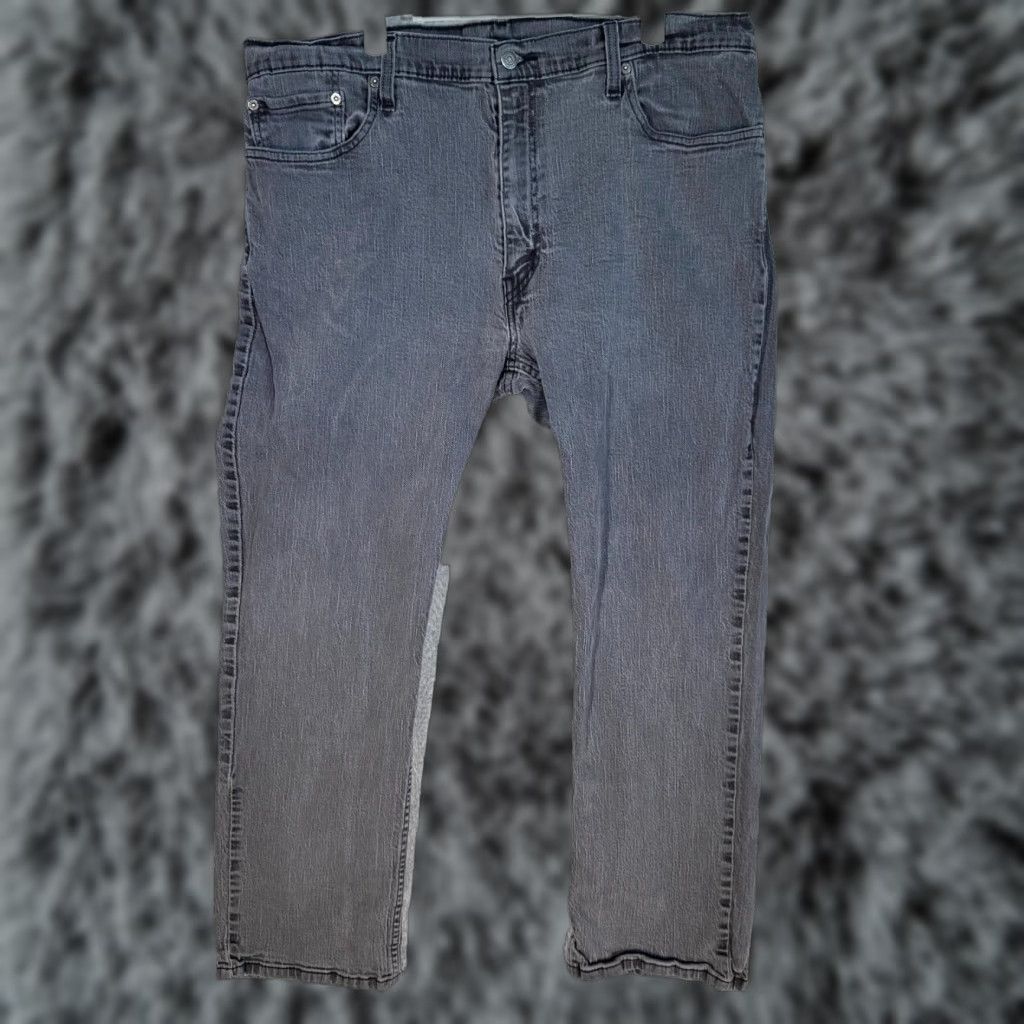 Levi's Levi's 559 Jeans Gray Denim Stretch 40 X 30 5-Pocket Straight Leg Mid Rise Regular Fit Mens Pants Size US 40 / EU 56 - 1 Thumbnail