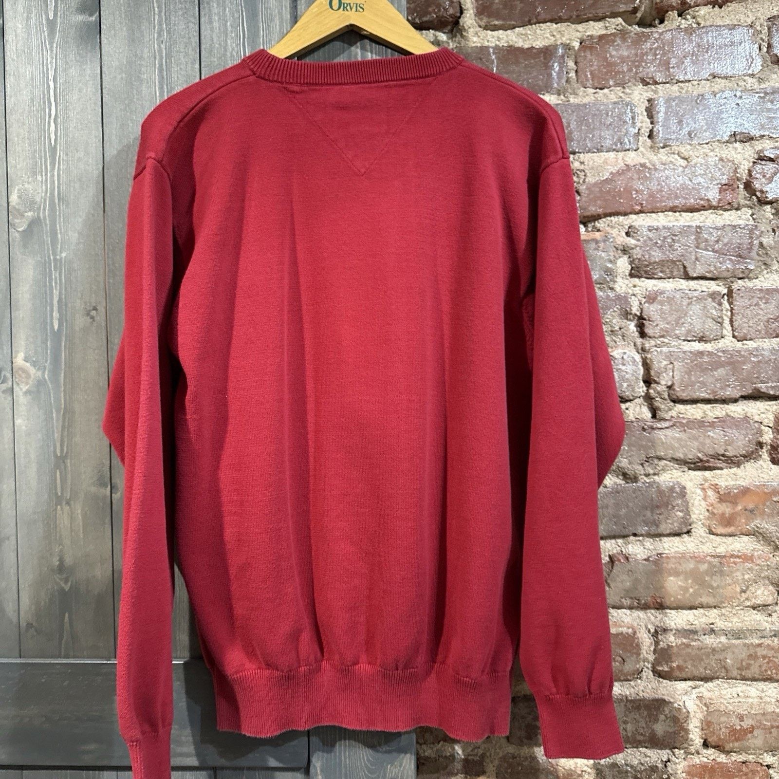 Tommy Hilfiger Tommy Hilfiger Vintage Men's Pullover Sweater Sz L Red logo Size US L / EU 52-54 / 3 - 5 Thumbnail