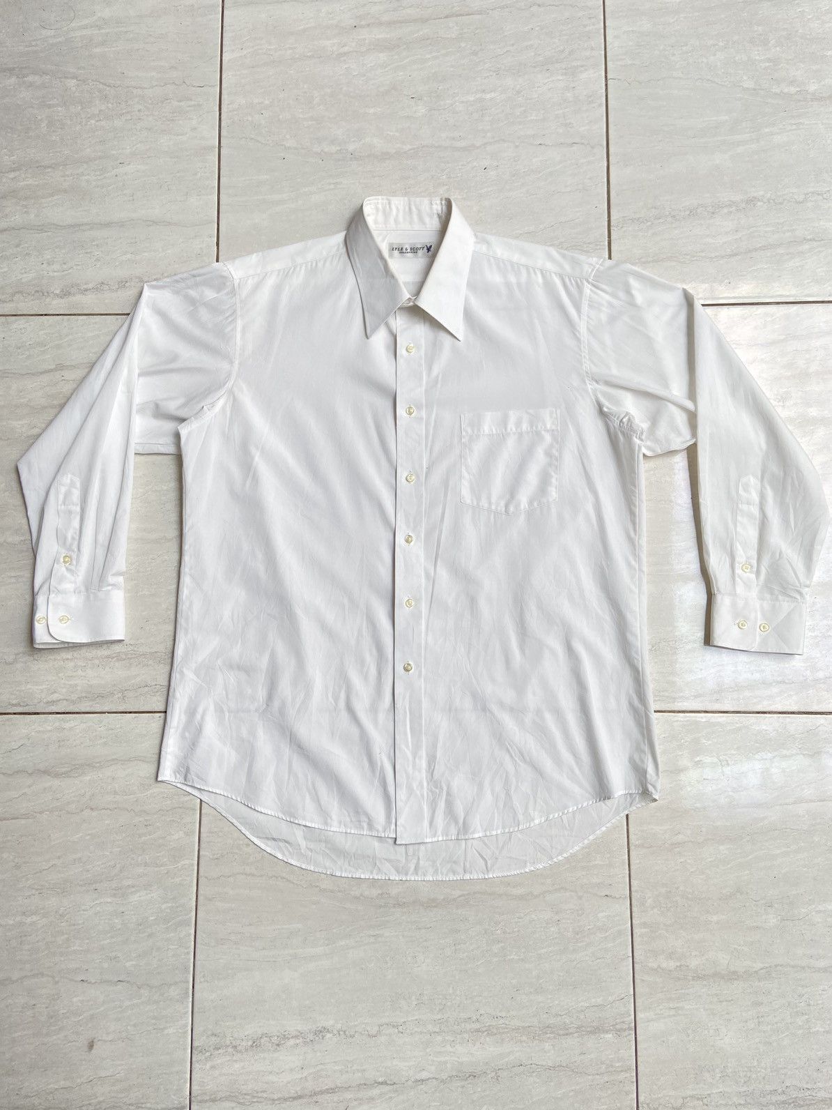Designer × Lyle & Scott LYLE & SCOTT Collection White Shirt Size US L / EU 52-54 / 3 - 1 Thumbnail