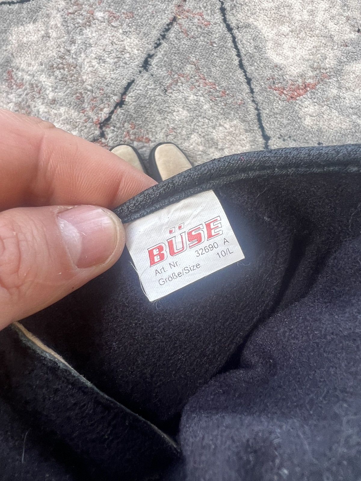 Vintage Buse Moto Leather Gloves Size ONE SIZE - 6 Thumbnail