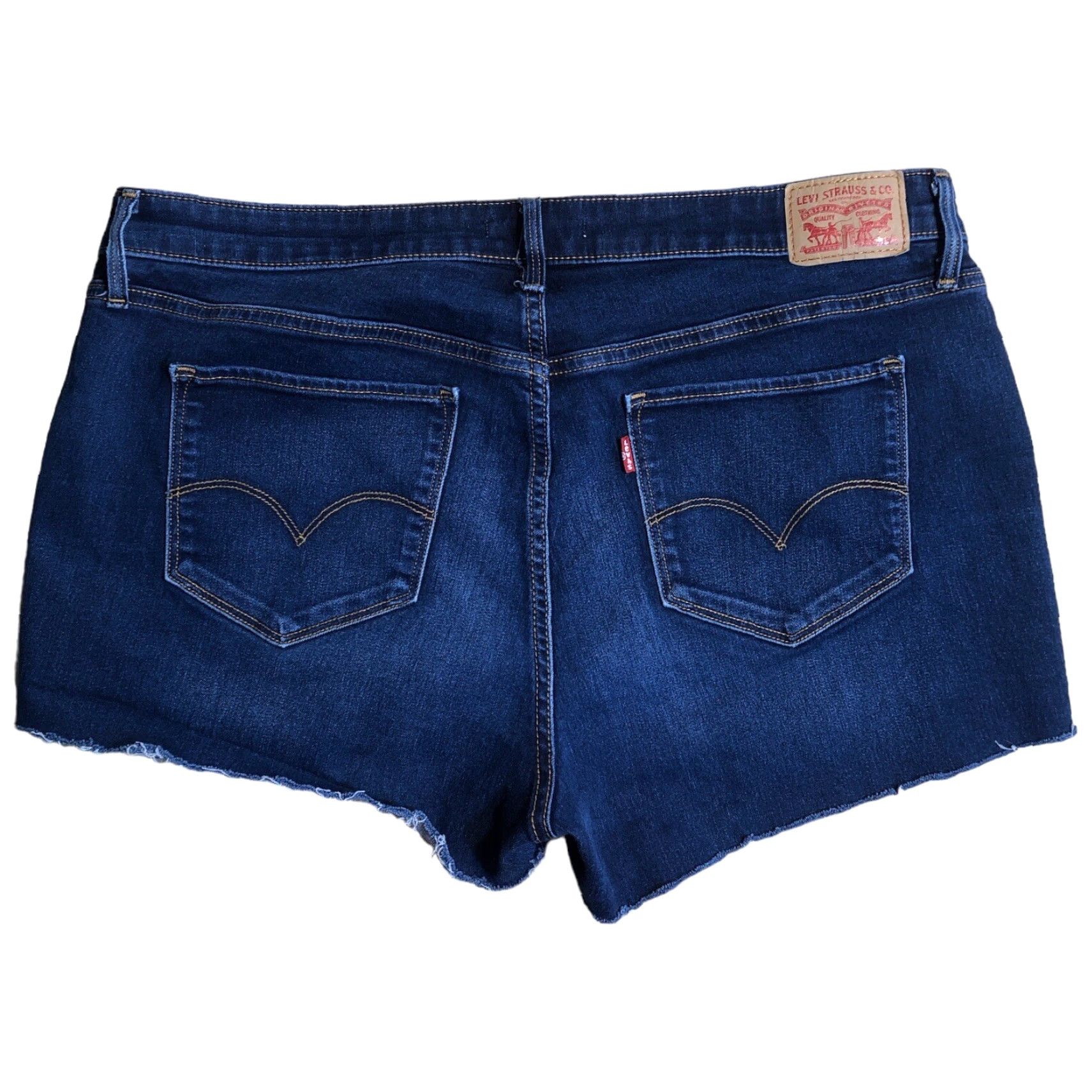 Levi's VINTAGE Levis Denim Blue Jean Shorts Womens Cut Offs 36 X 3 Raw Hem Daisy Dukes 90s Bohemian Size 25" / US 0 / IT 36 - 2 Thumbnail