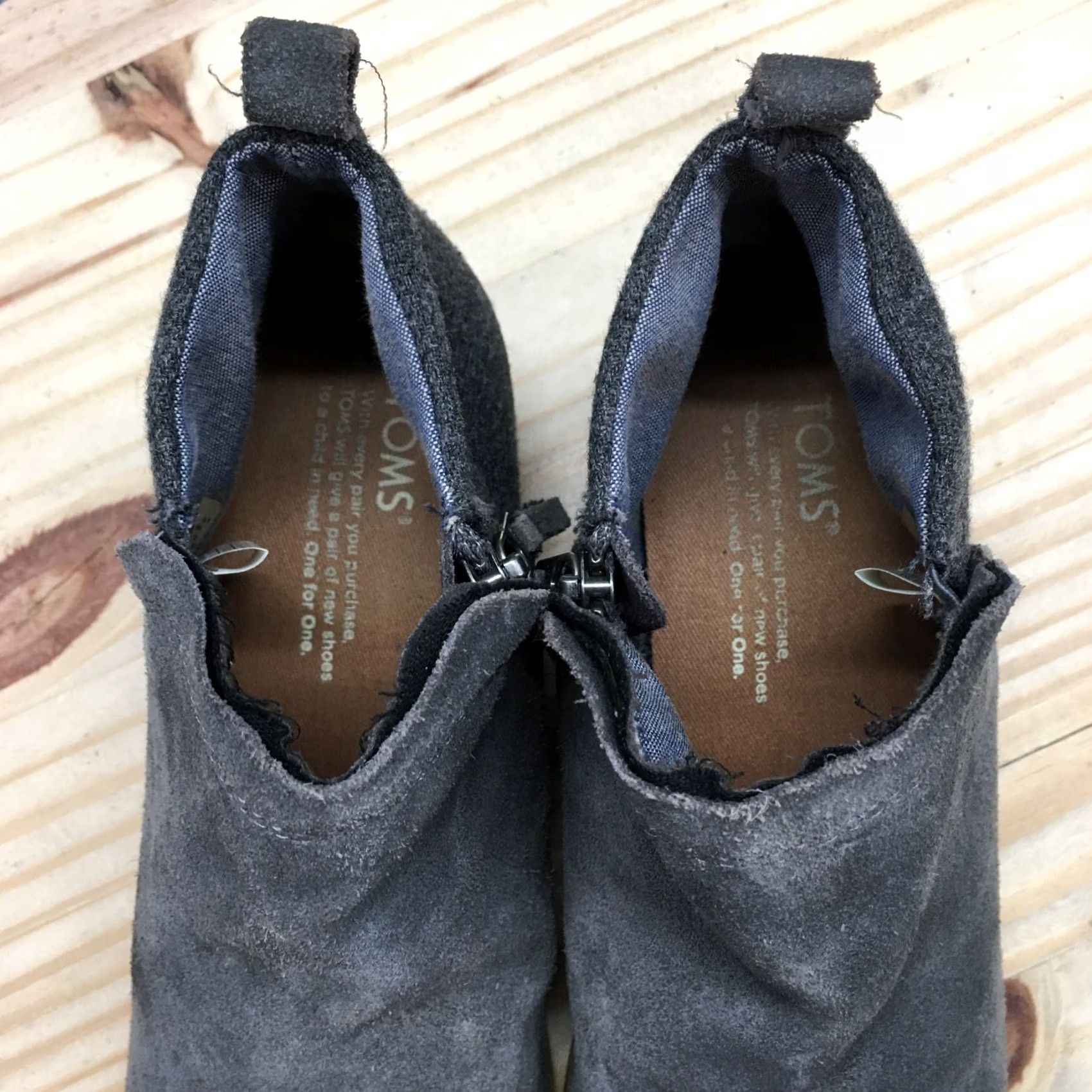 Toms Toms Boots Womens 7 Gray Deia Ankle Bootie Side Zip Suede Casual 10009621 Boots Shoes Gray Suede Ankle Bootie Casual Womens 7 Mens Womens Size US 7 / IT 37 - 7 Thumbnail