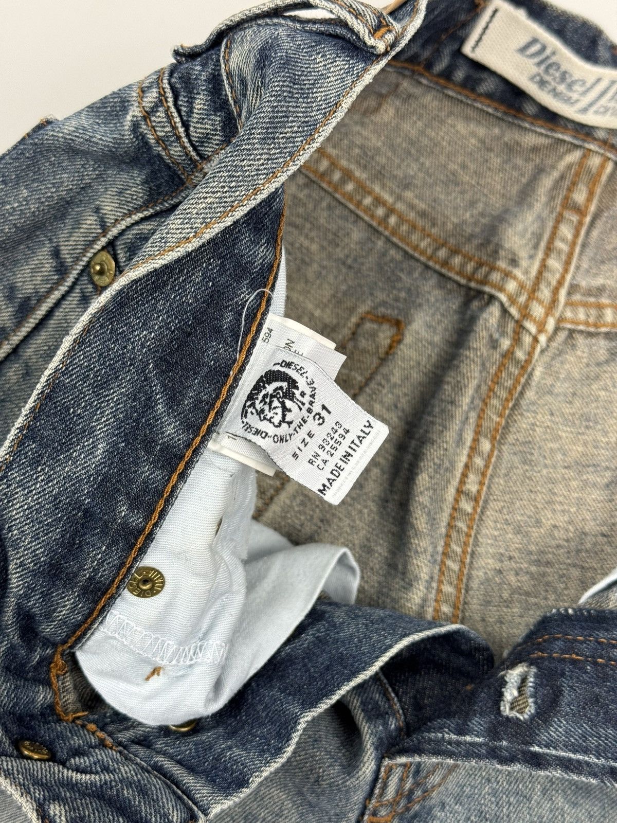 Diesel Y2K Vintage Diesel Regulated Washed Denim Jeans Size US 31 - 12 Thumbnail