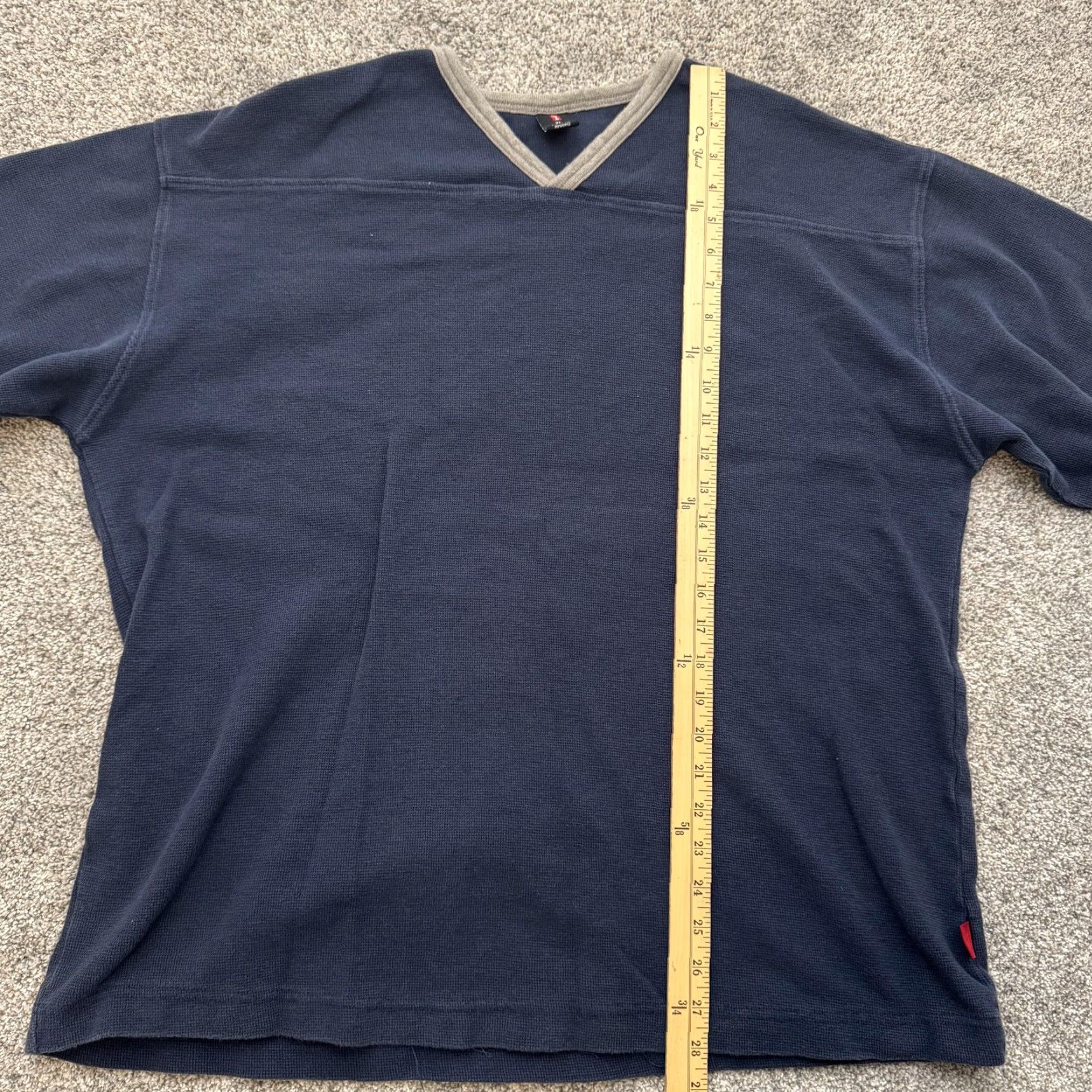 Levi's VINTAGE Levi's Shirt Mens XL Blue Gray Short Sleeve Stretch 90s Grunge Streetwear Y2K Size US XL / EU 56 / 4 - 7 Thumbnail