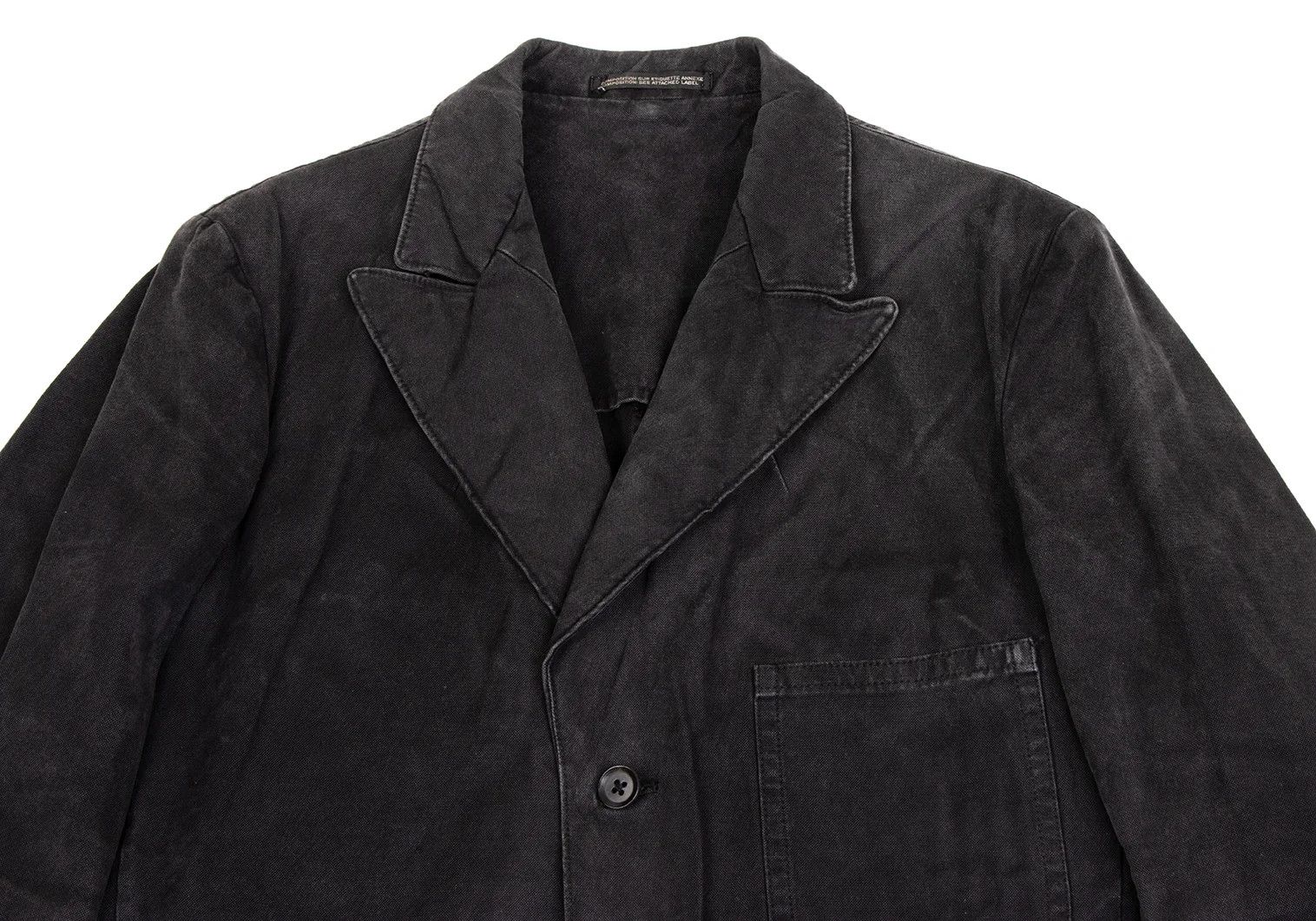 Yohji Yamamoto Yohji Yamamoto Cotton Canvas Jacket Charcoal Size US M / EU 48-50 / 2 - 2 Thumbnail