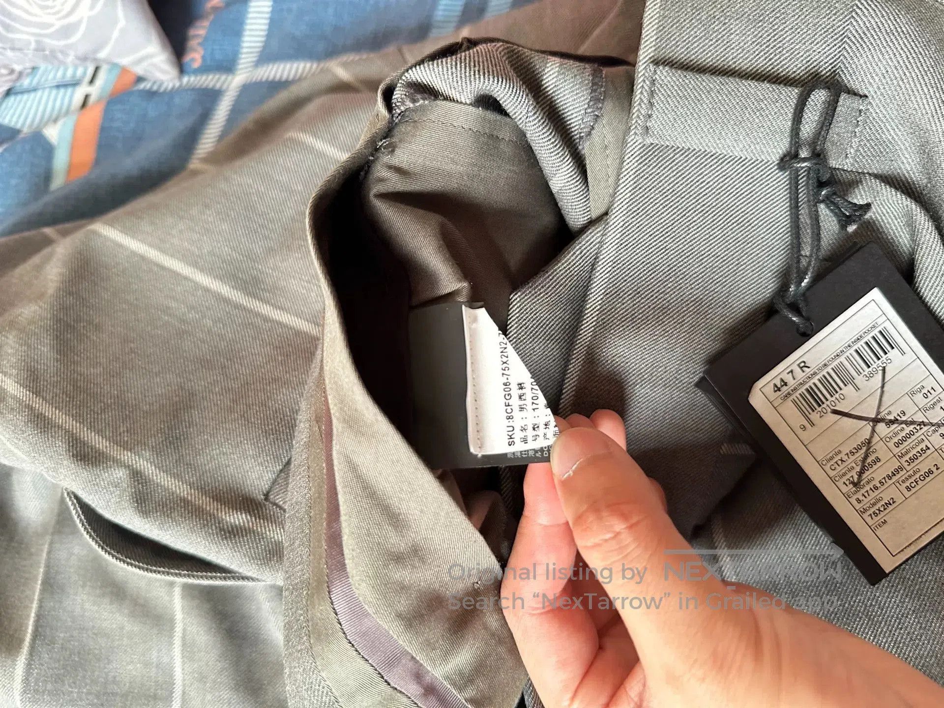 Fear of God Fear of God x Zegna Gray Striped Trousers. Size US 28 / EU 44 - 7 Thumbnail