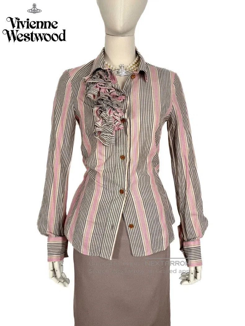 Vivienne Westwood Vivienne Westwood Striped Retro Shirt. Size US M / EU 48-50 / 2 - 1 Thumbnail
